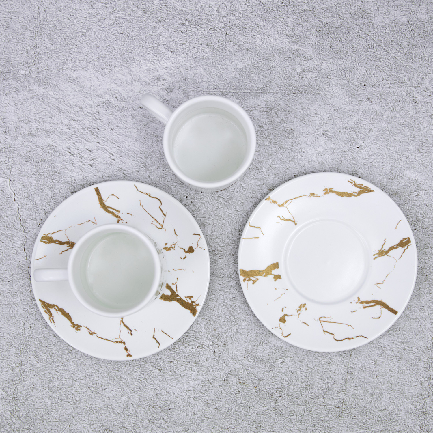 Набор кофейных пар, 4 предмета Shining Marble - фото № 2