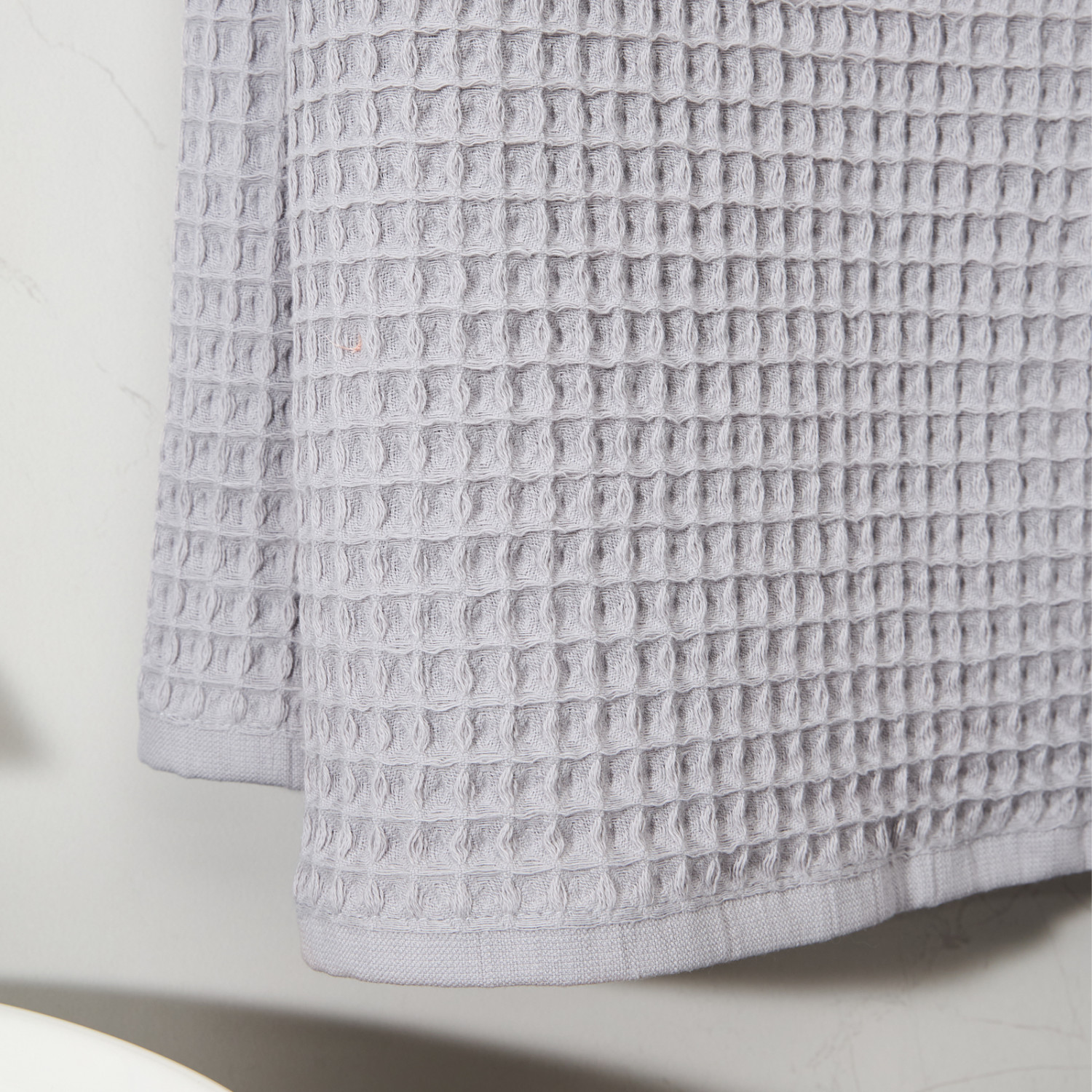 Полотенце вафельное Lorgo, серое - фото № 2