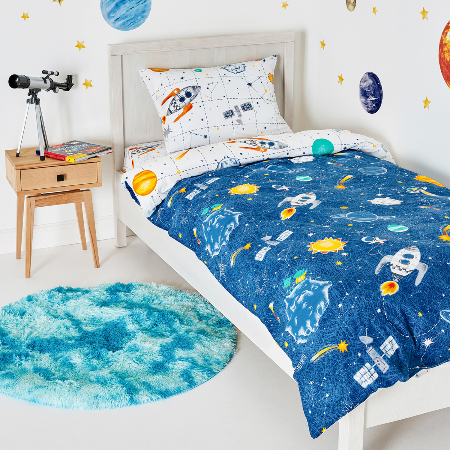 Постельное белье детское Космос/Space