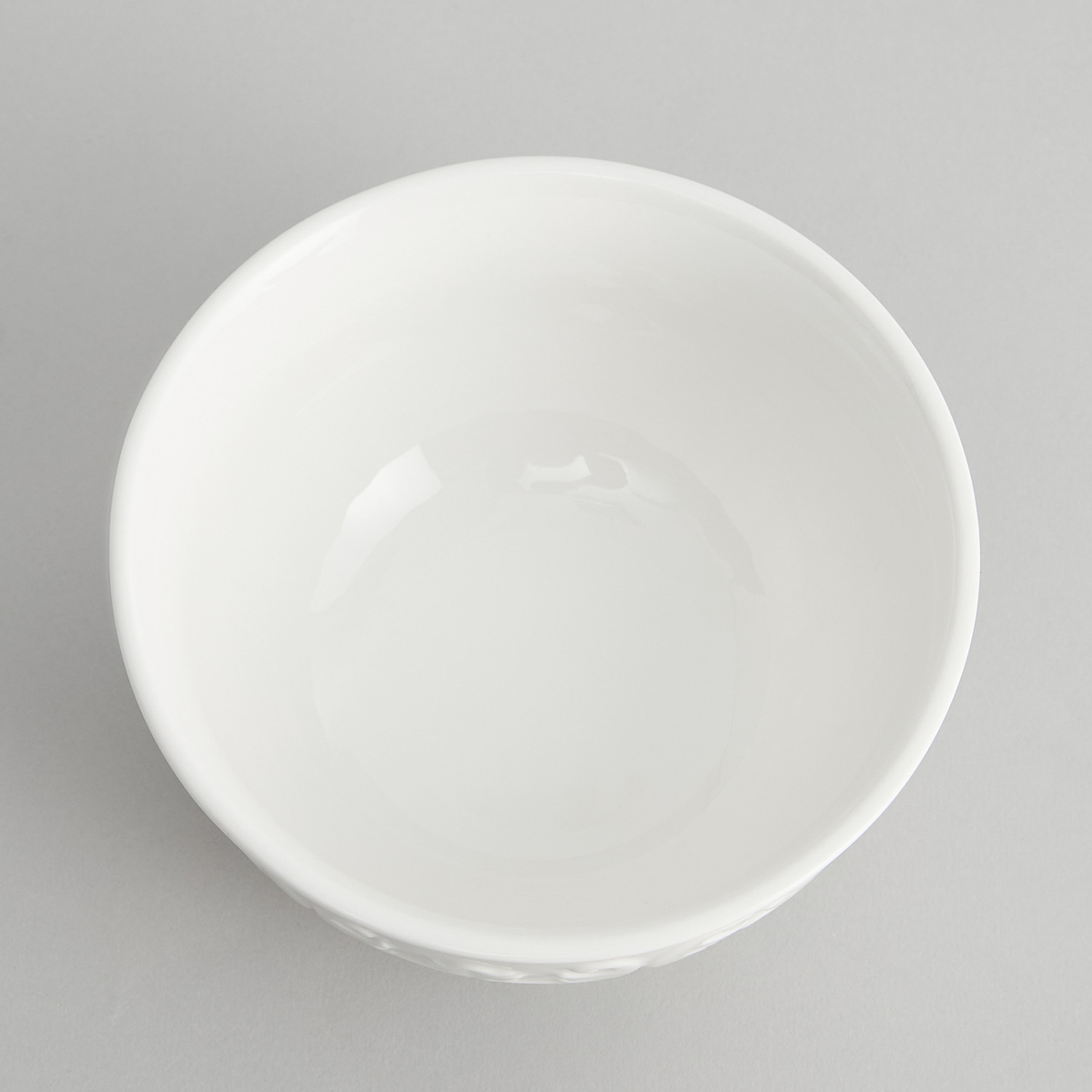 Салатник Белое тиснение/Emboss White - фото № 5