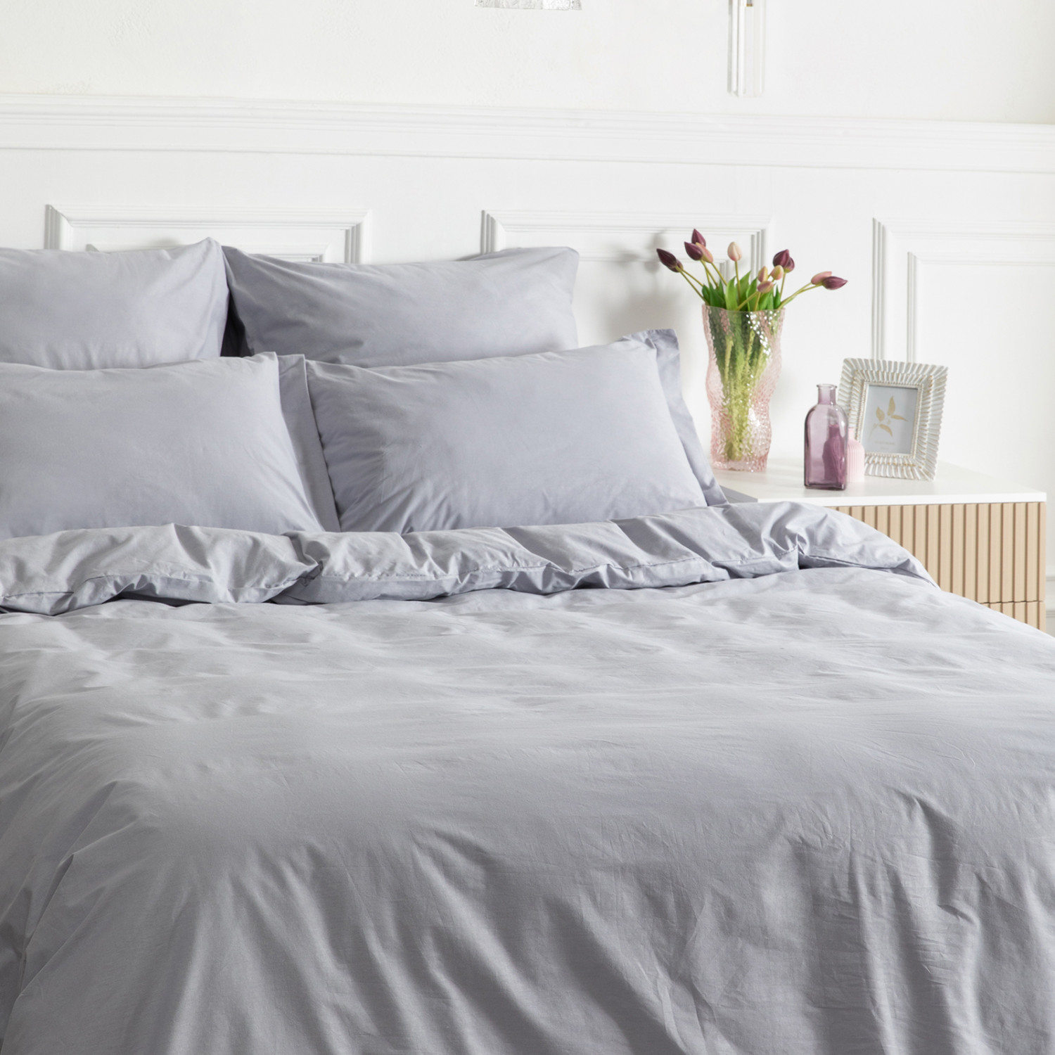 Постельное белье Серый рассвет/Gray dawn - фото № 9
