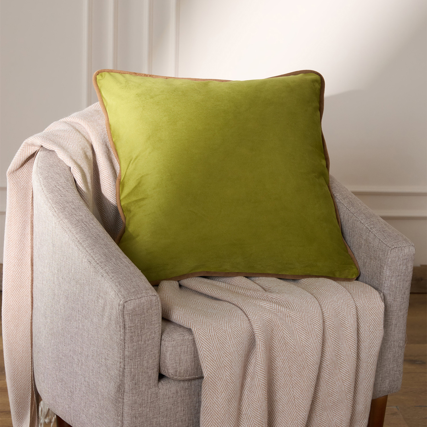 Подушка декоративная Франческо, олива