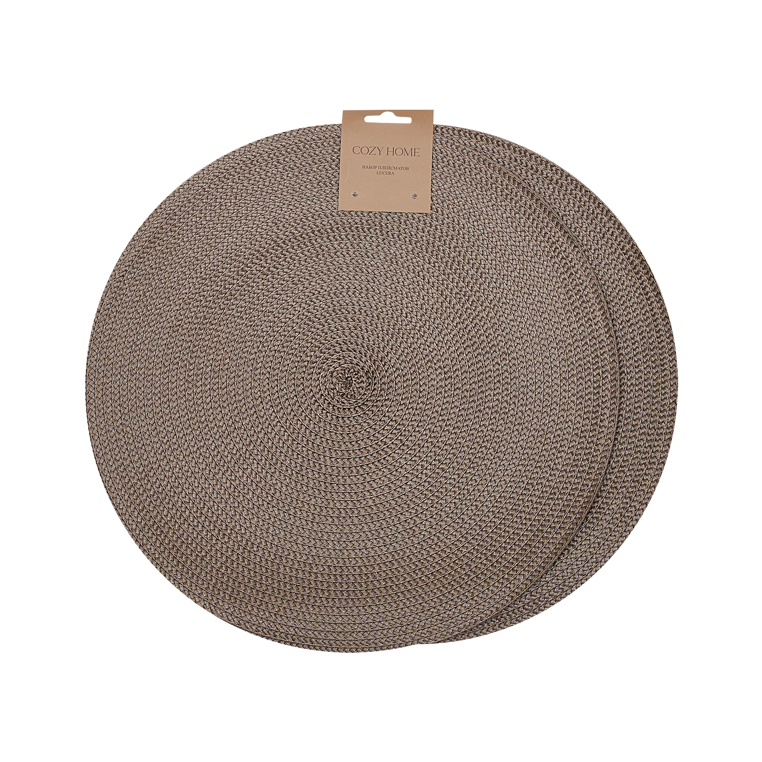 Набор плейсматов Лучера/Lucera, коричневый - фото № 4