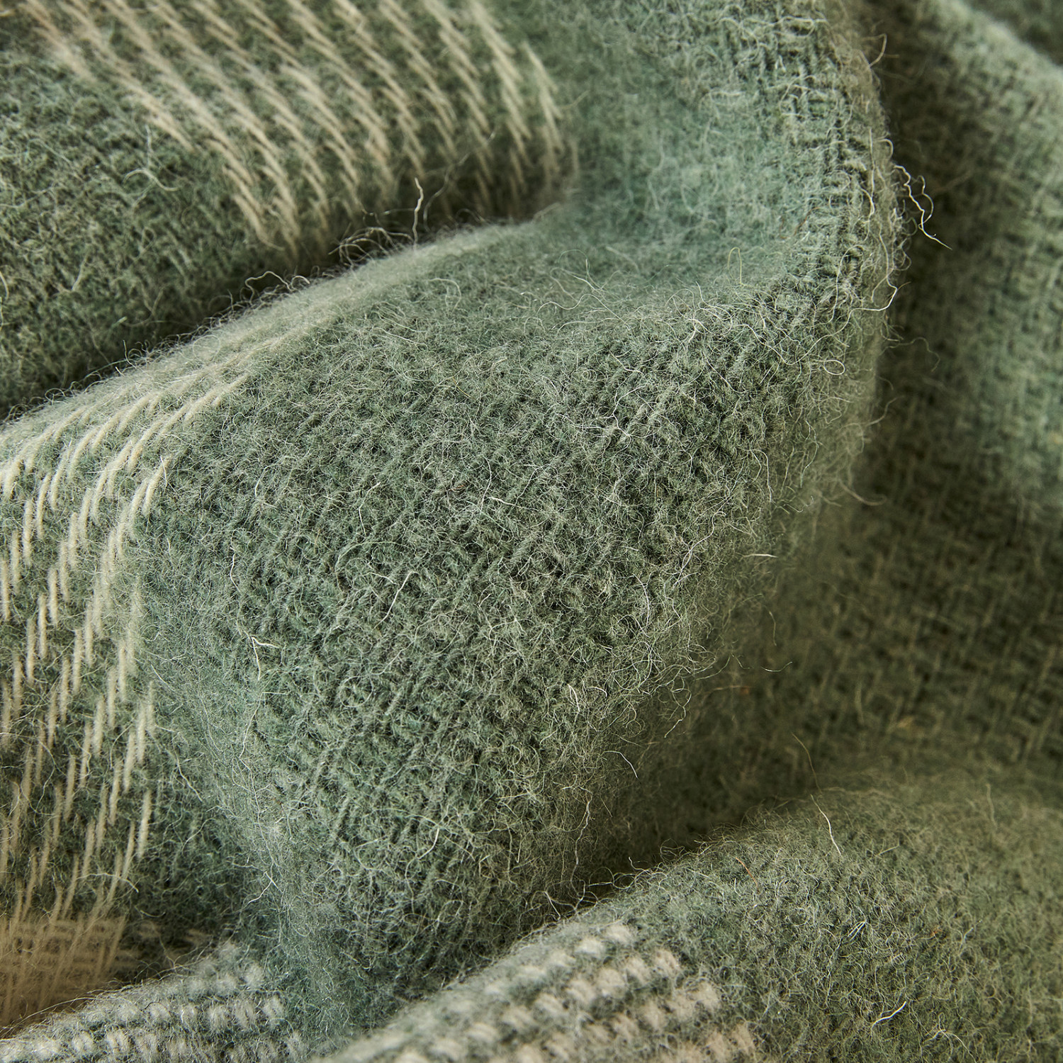 Плед Striscia calda, зеленый - фото № 3