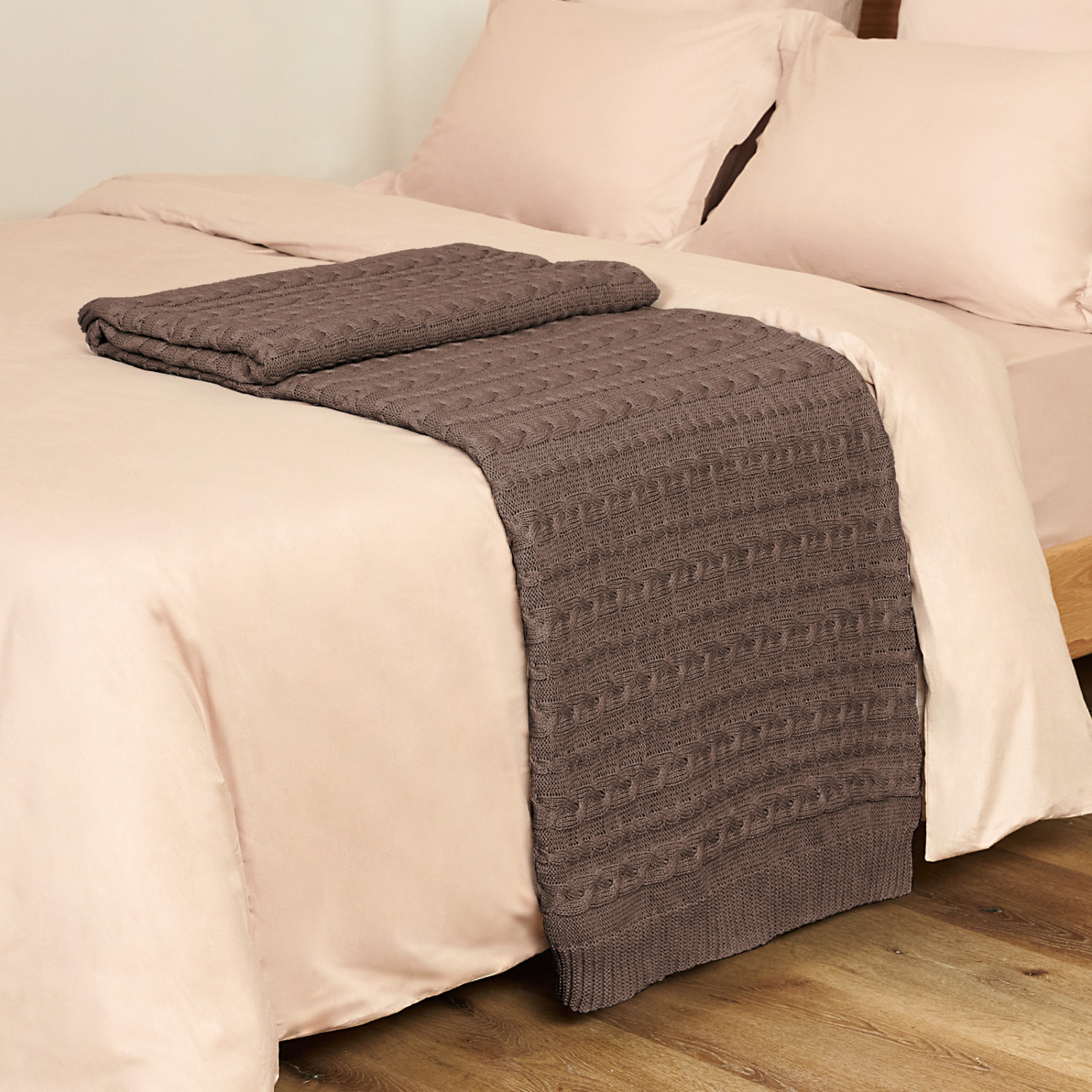 Плед Novallas, шоколадный - фото № 2