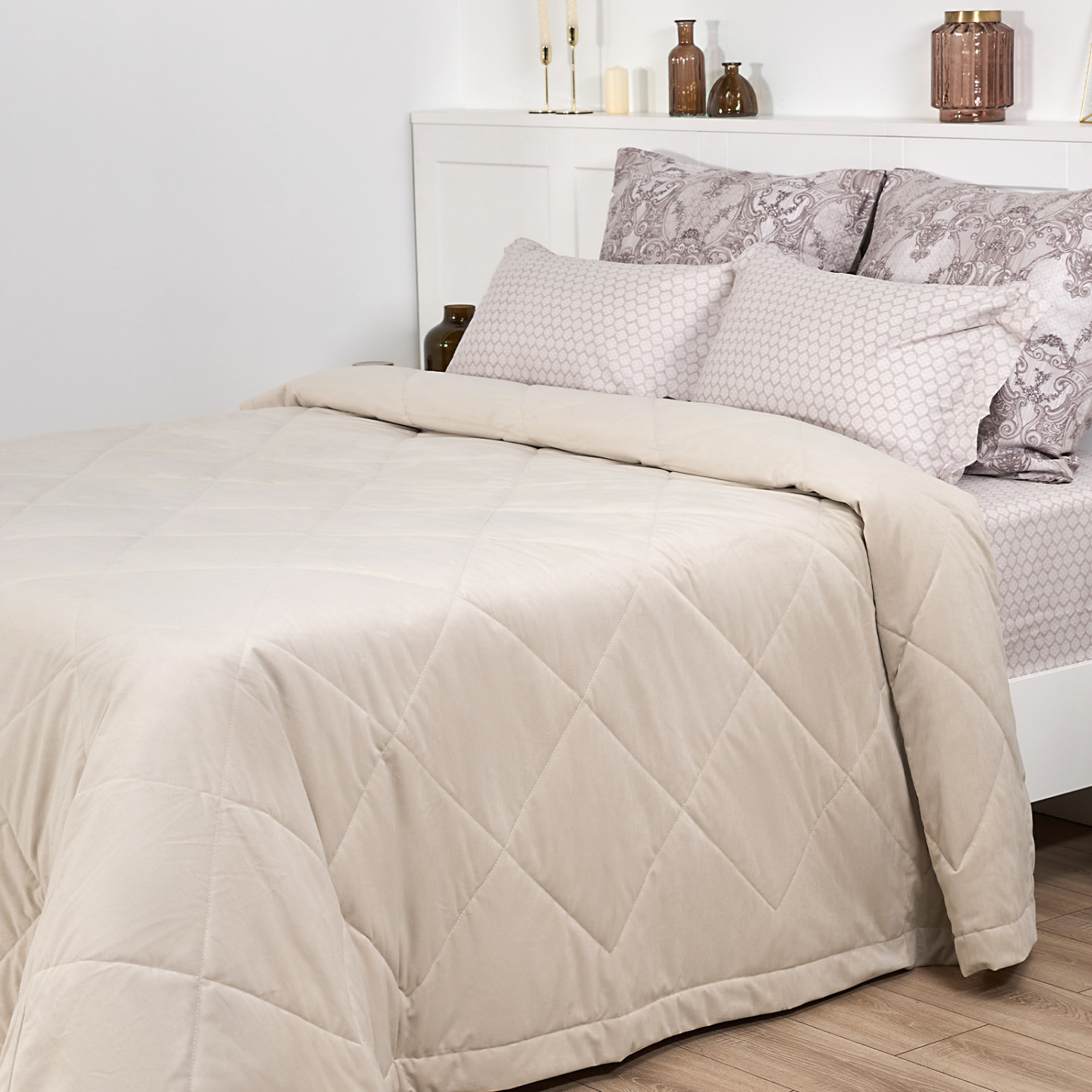 Покрывало Веллют/Vellut, экрю