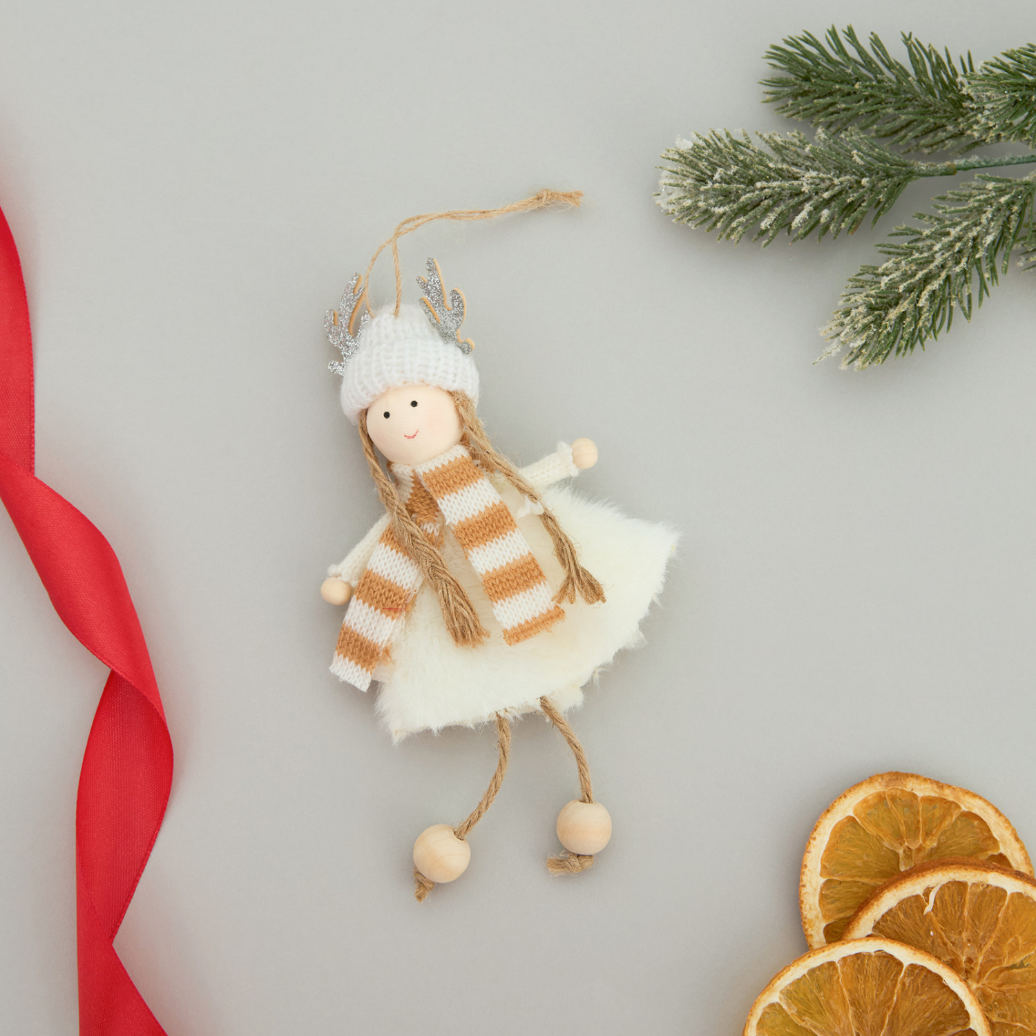 Елочная игрушка Зимняя фея/Winter Fay IV - фото № 3