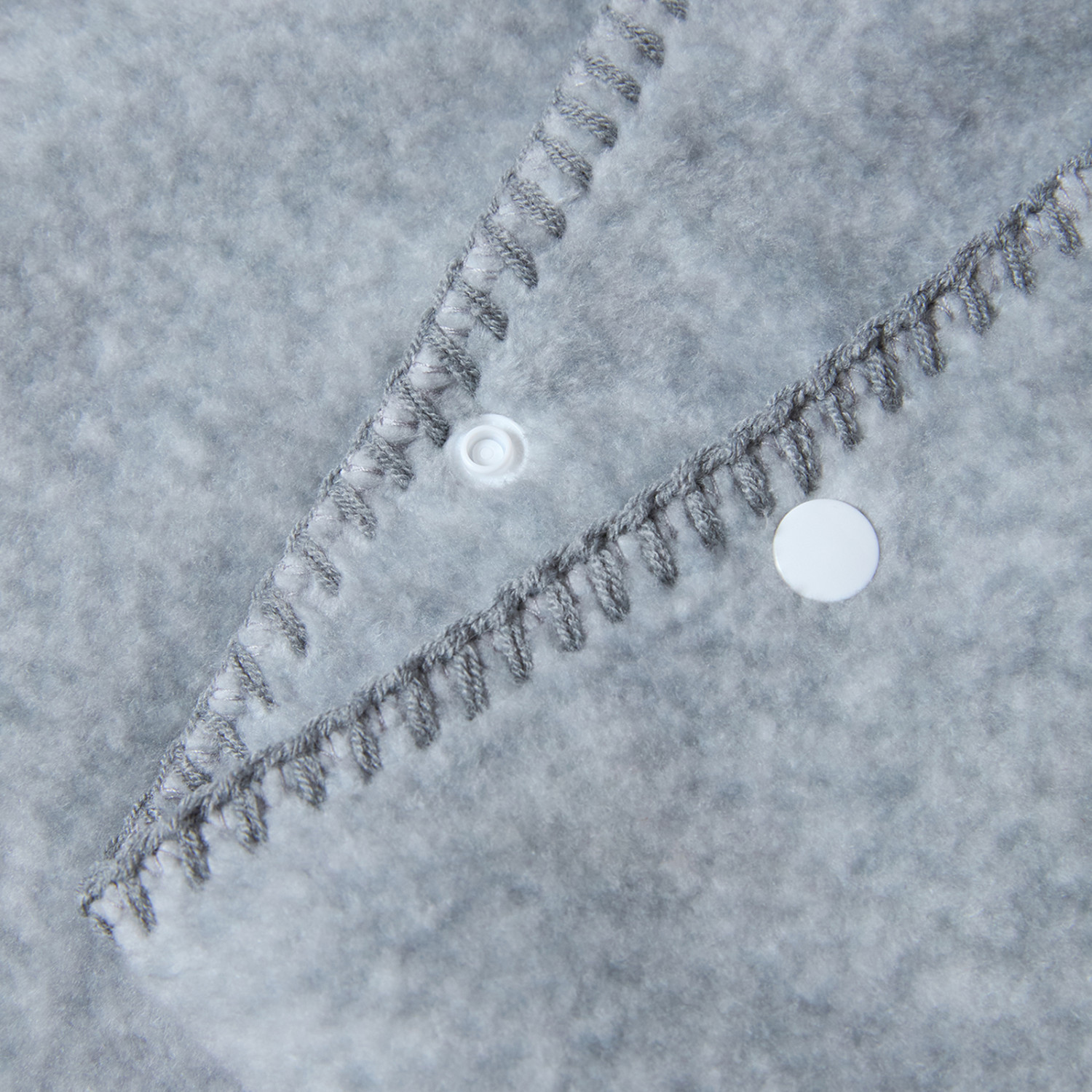 Плед Пончо/Poncho, серый - фото № 7