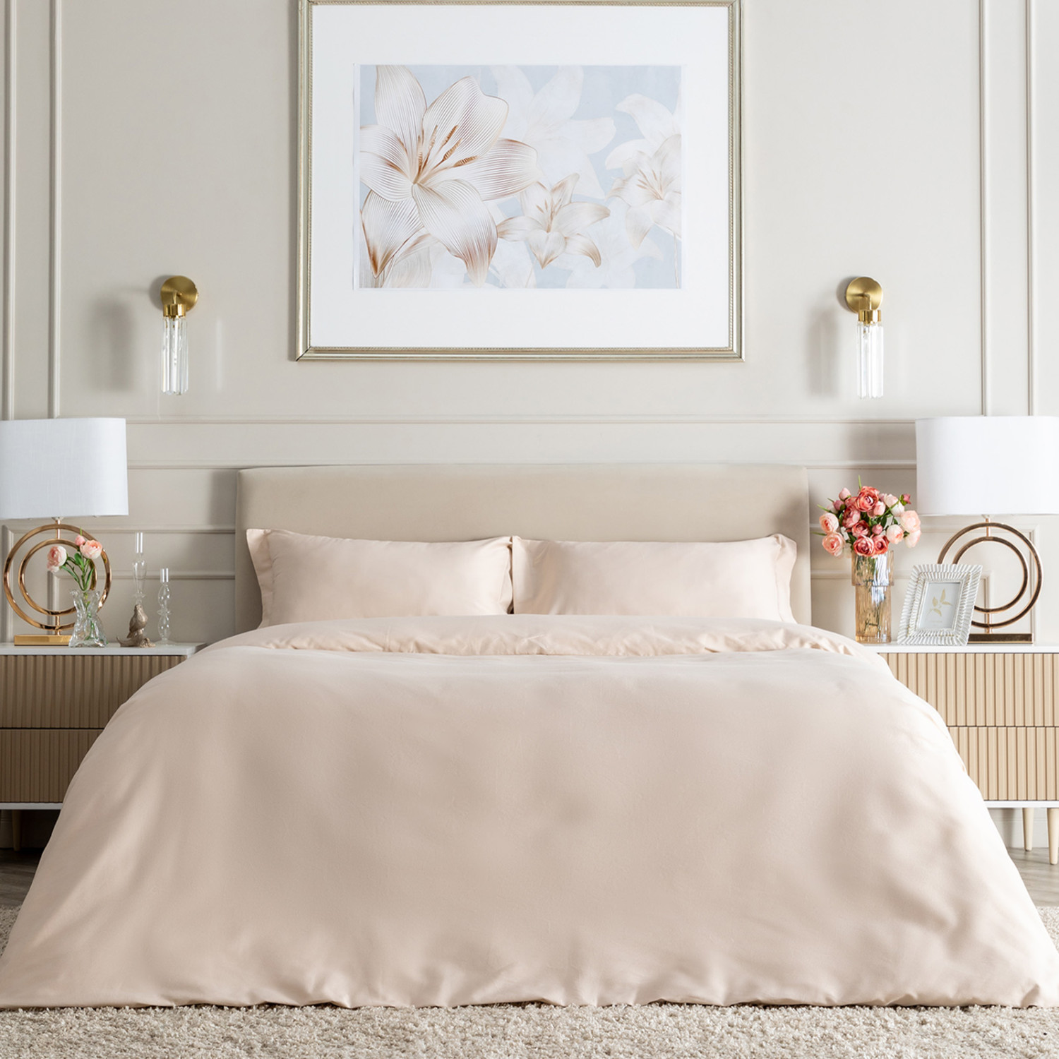 Постельное белье Crystal beige light - фото № 8