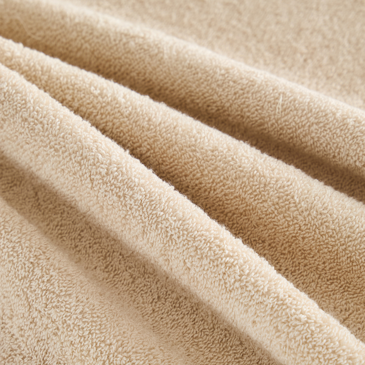 Полотенце махровое Strisce, бежевое - фото № 5