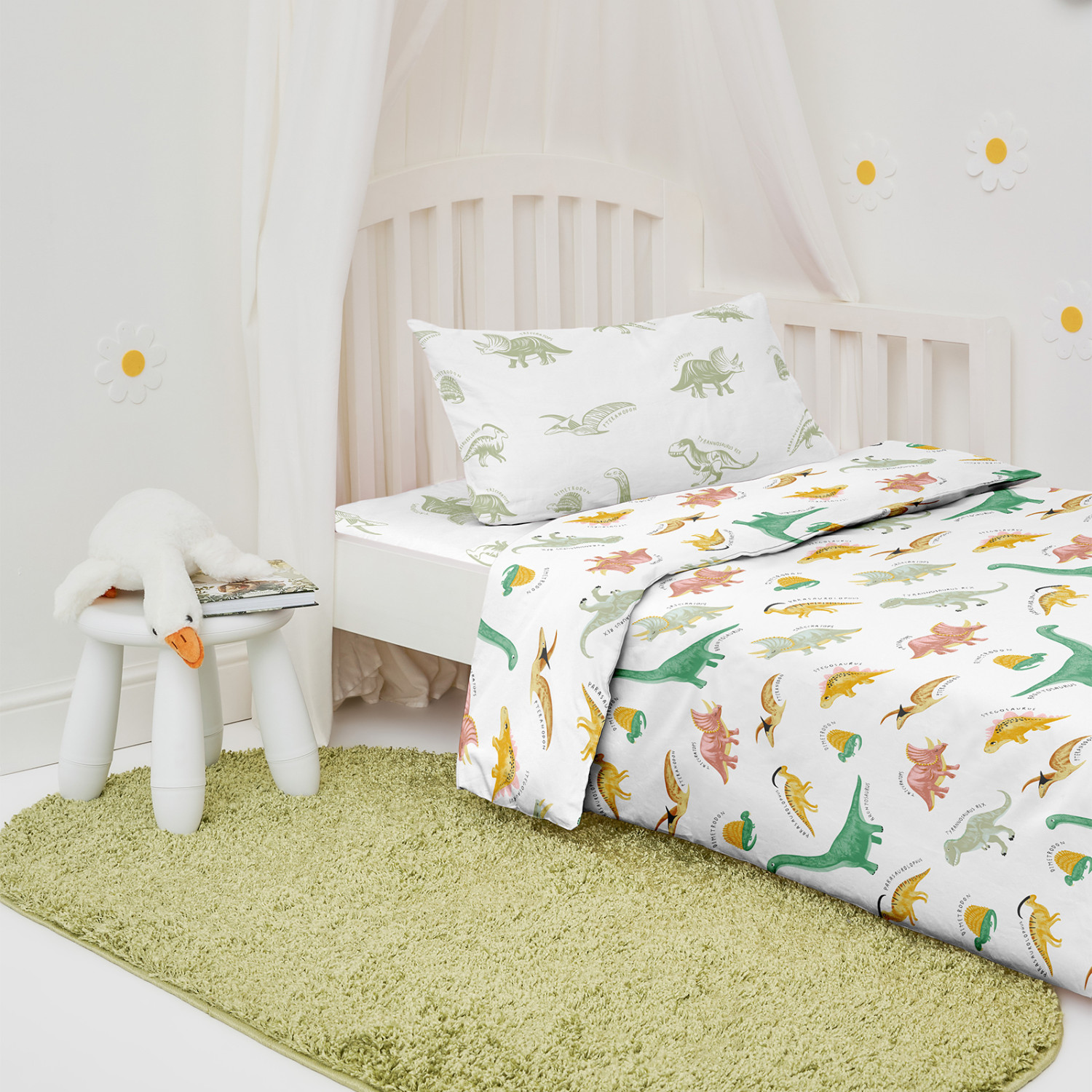 Постельное белье детское Динозавры - фото № 3