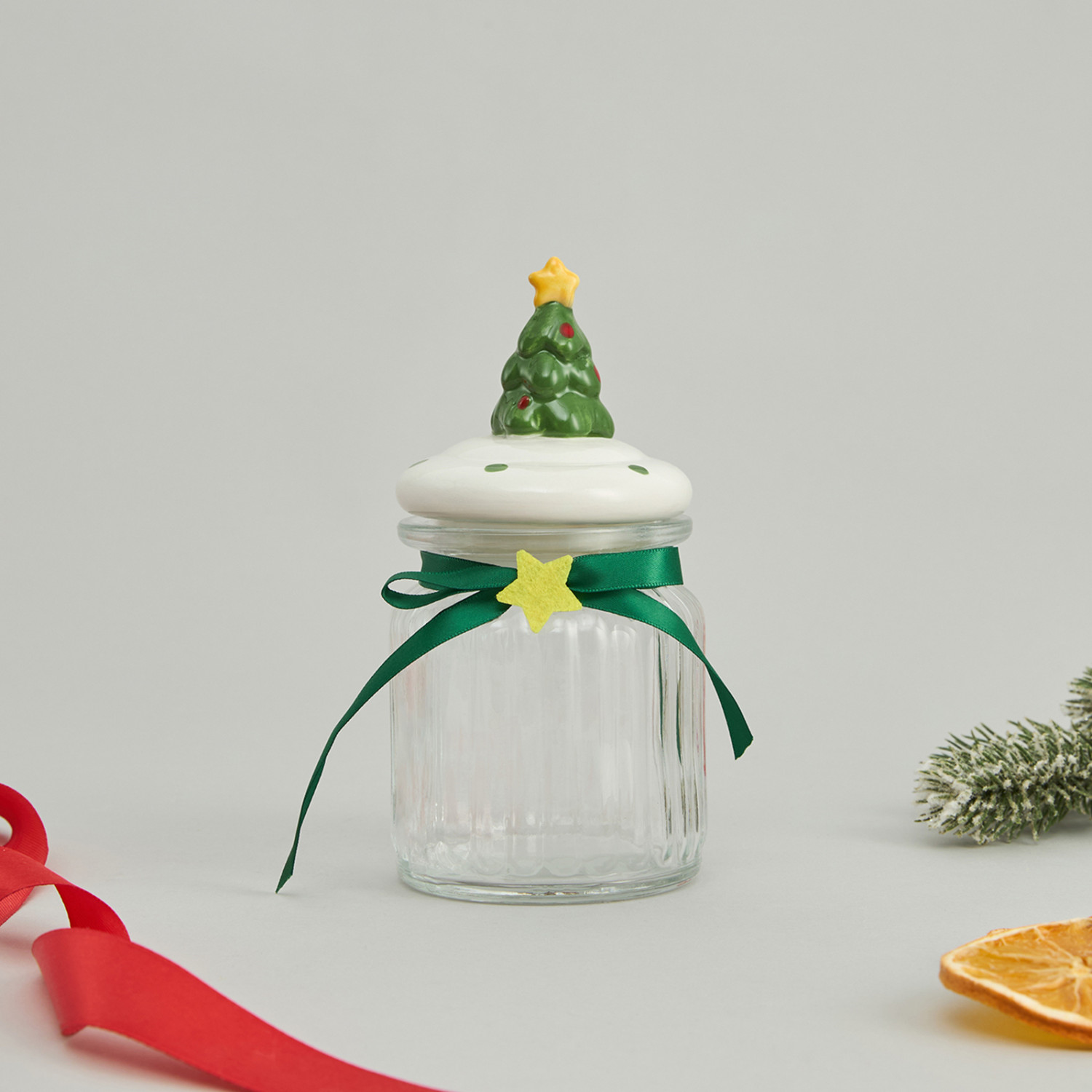 Емкость для хранения Рождественский джем/Christmas jam, елка II - фото № 3