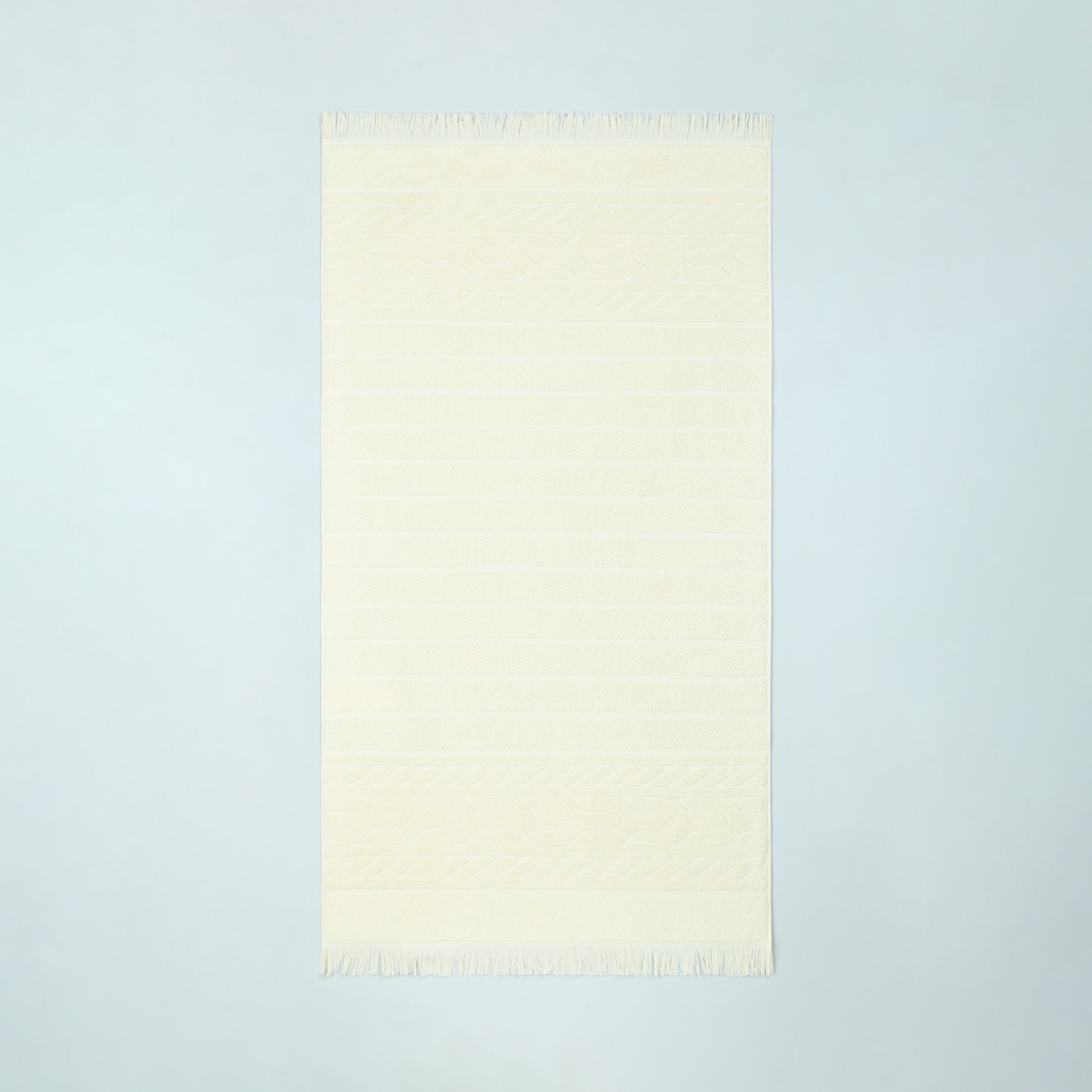 Полотенце махровое Saveria, ваниль - фото № 4