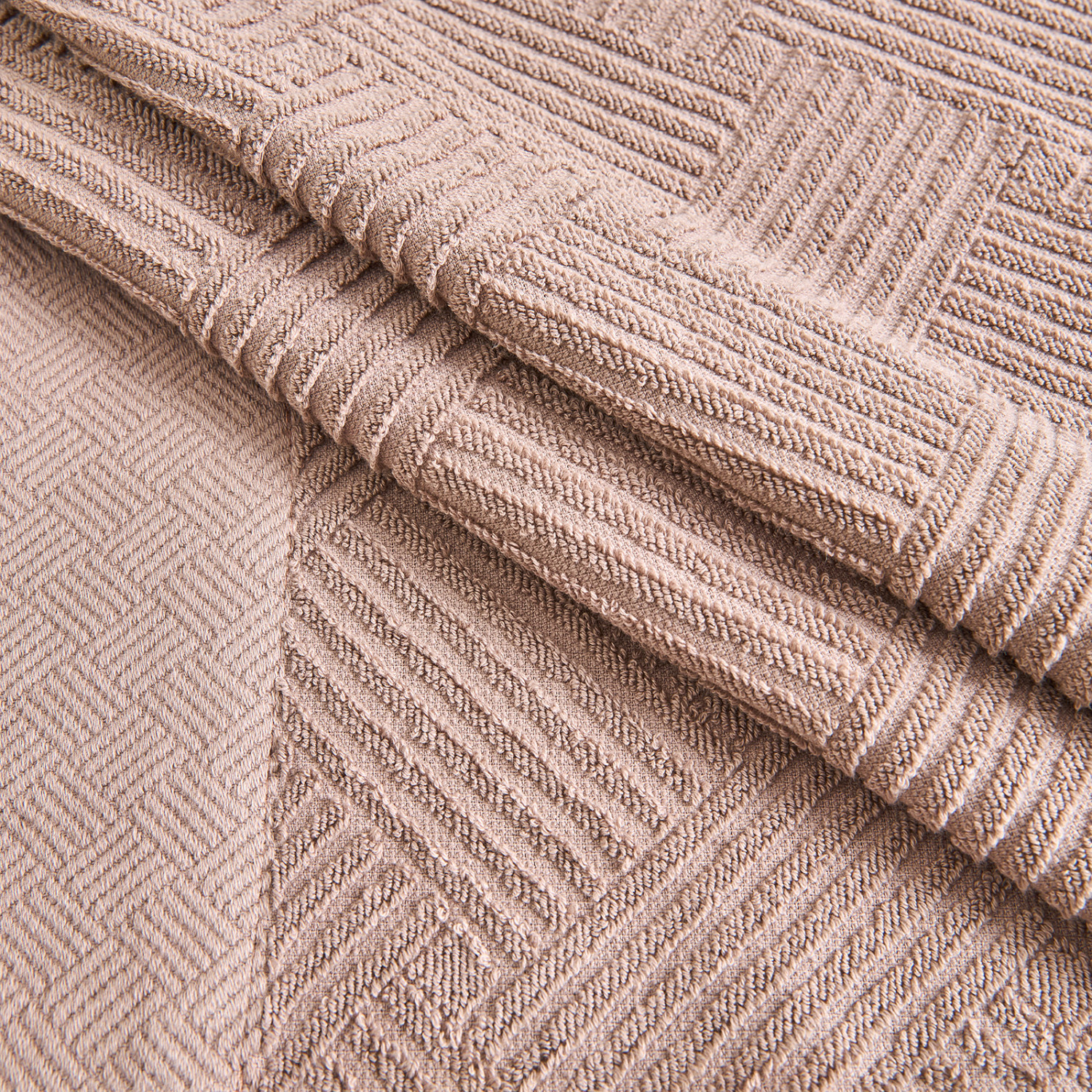 Полотенце махровое Zigzag, коричневое - фото № 6