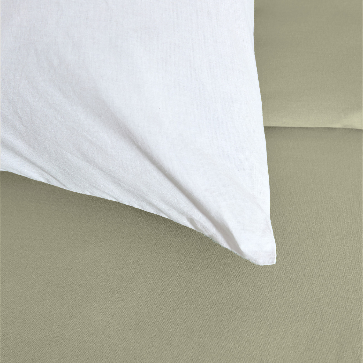 Пододеяльник Light olive, перкаль - фото № 3