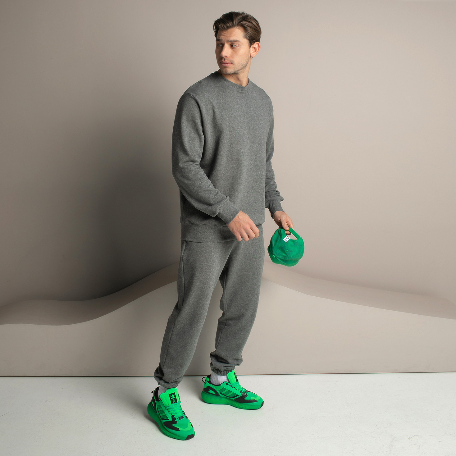 Брюки Massimo men, серые на резинке - фото № 7