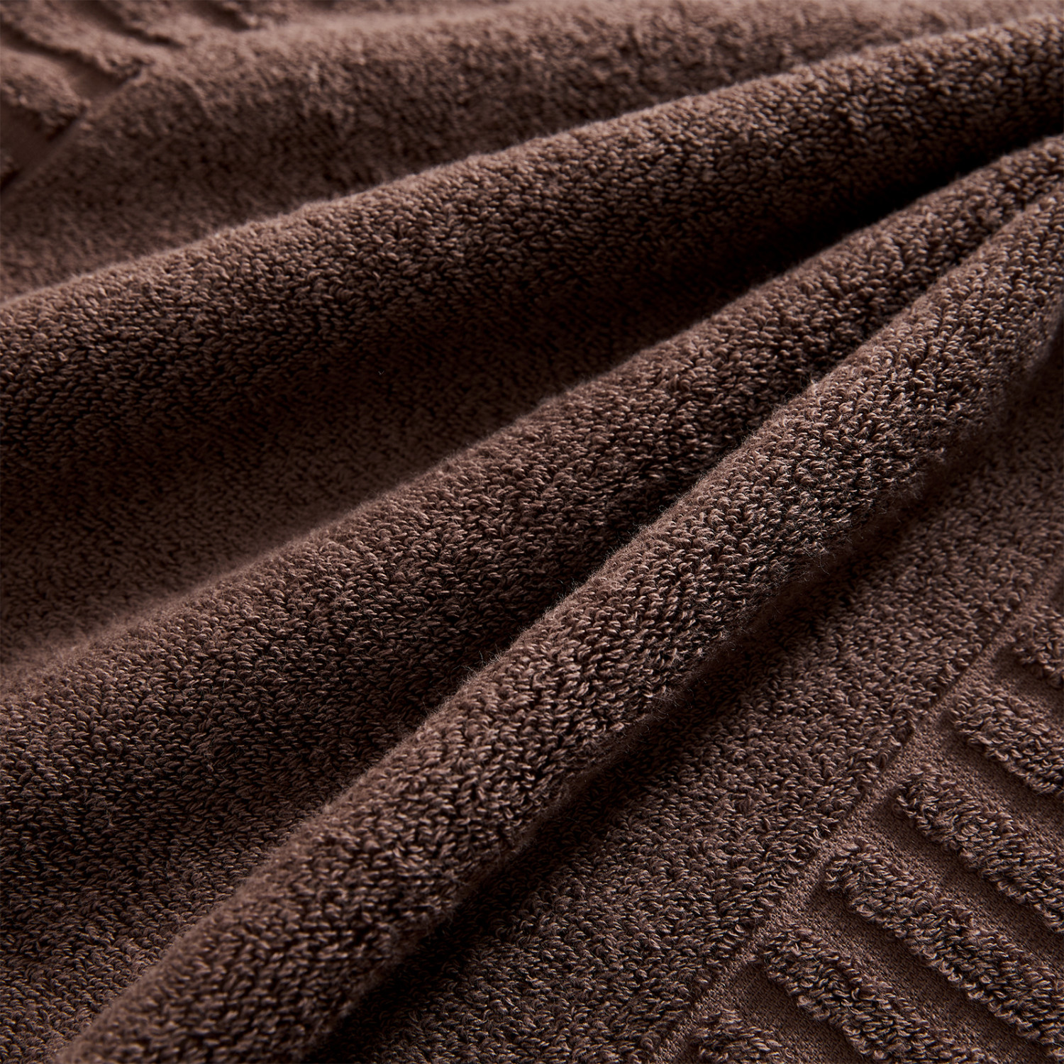 Полотенце махровое Nervato для ног, коричневое - фото № 4