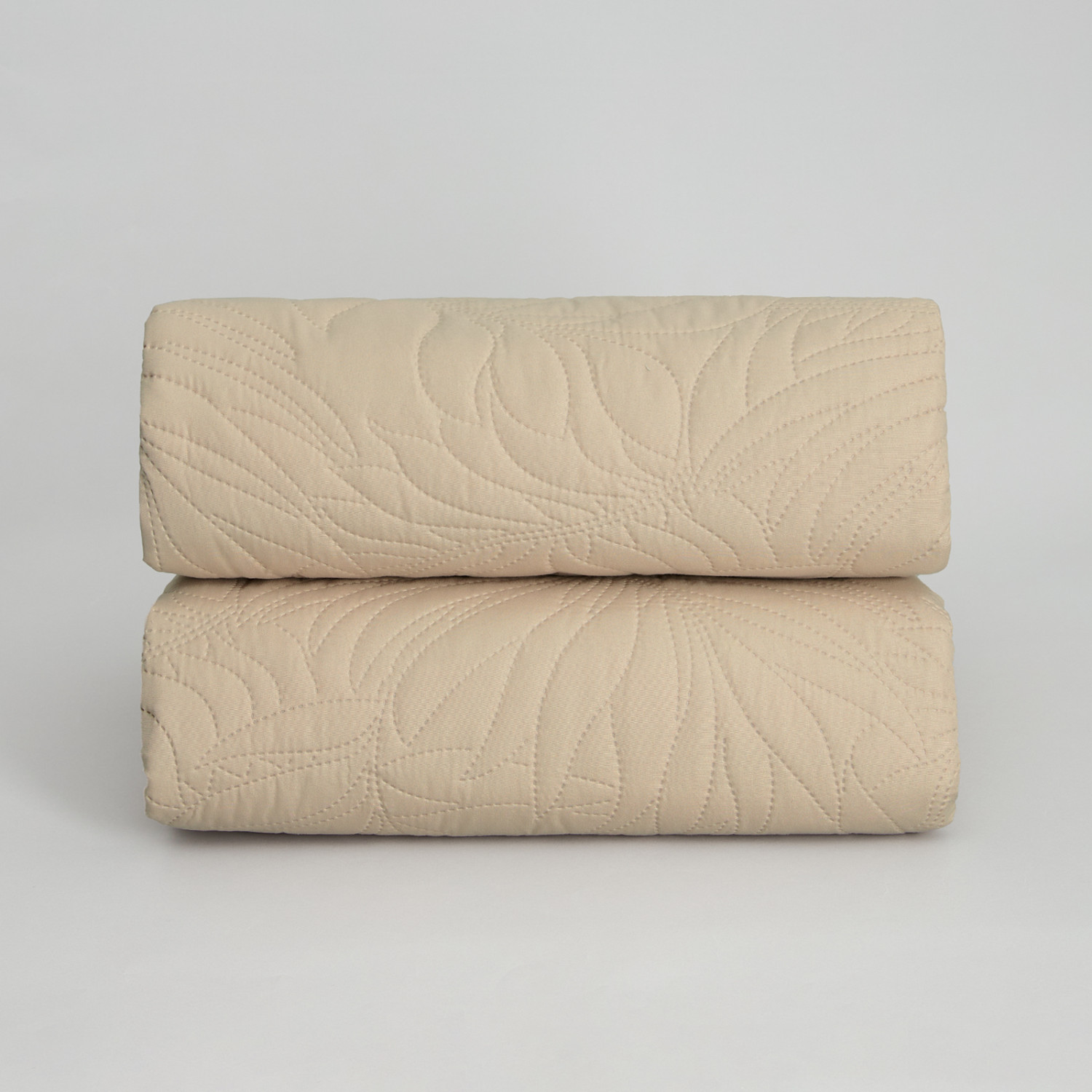 Покрывало Листочки/Fogliare, бежевое - фото № 6