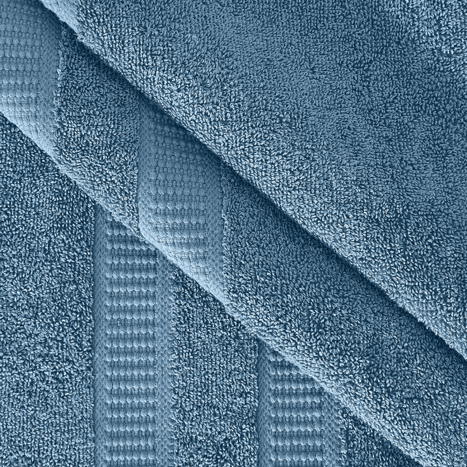 Полотенце махровое Беттин/Bettino, синее - фото № 6