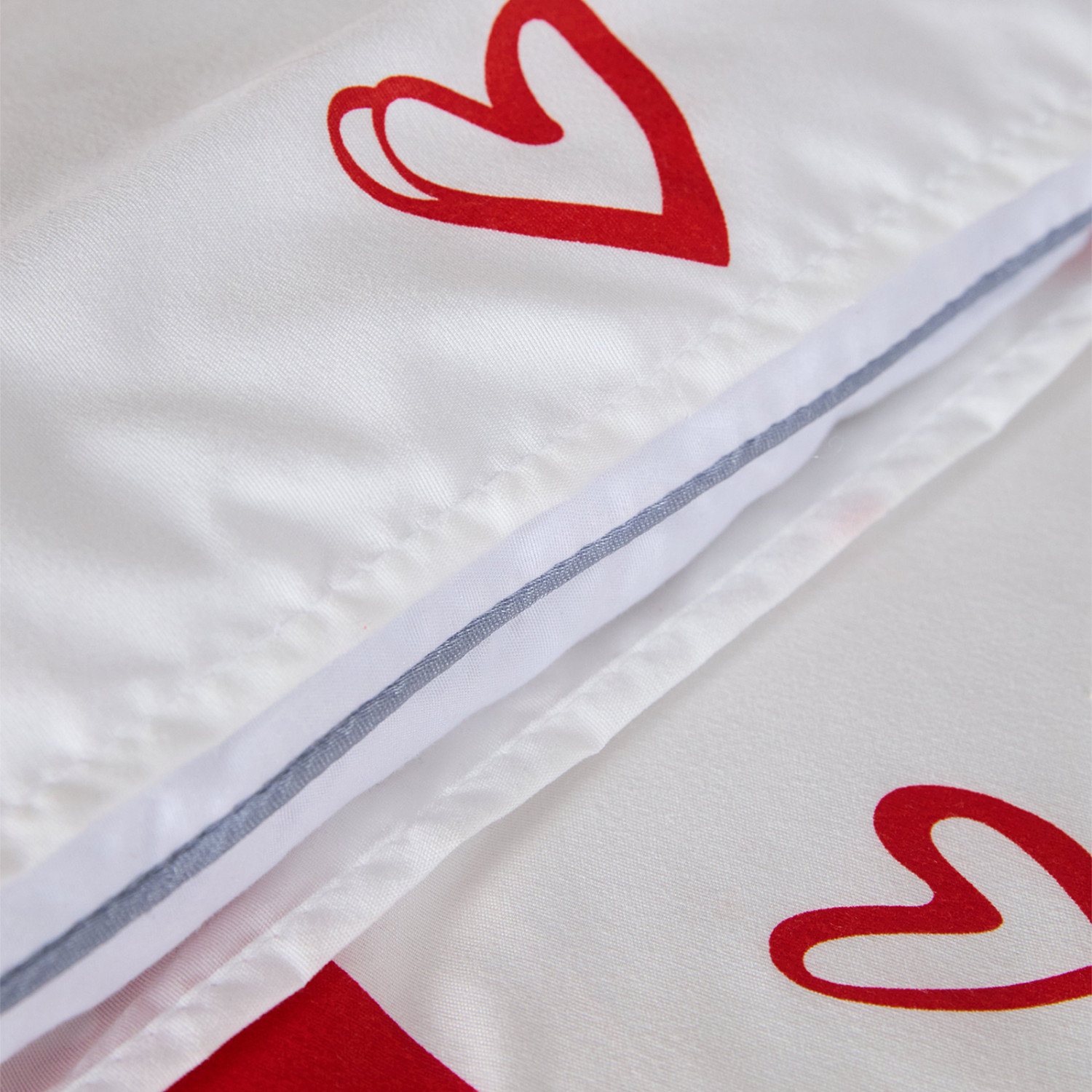 Постельное белье Floox Белое сердце - фото № 7
