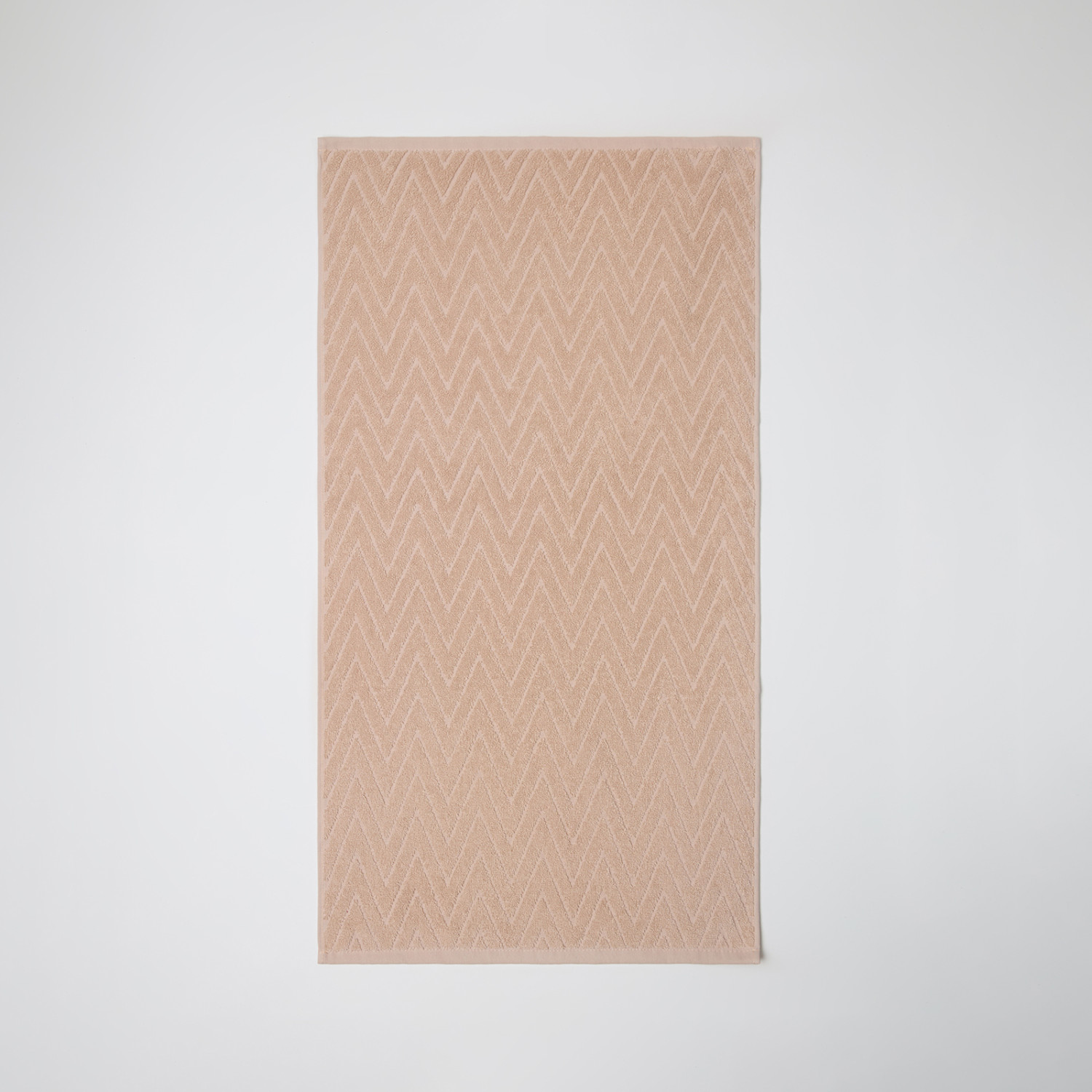 Полотенце махровое Зигзаг/Zigzag, светло-бежевое - фото № 5