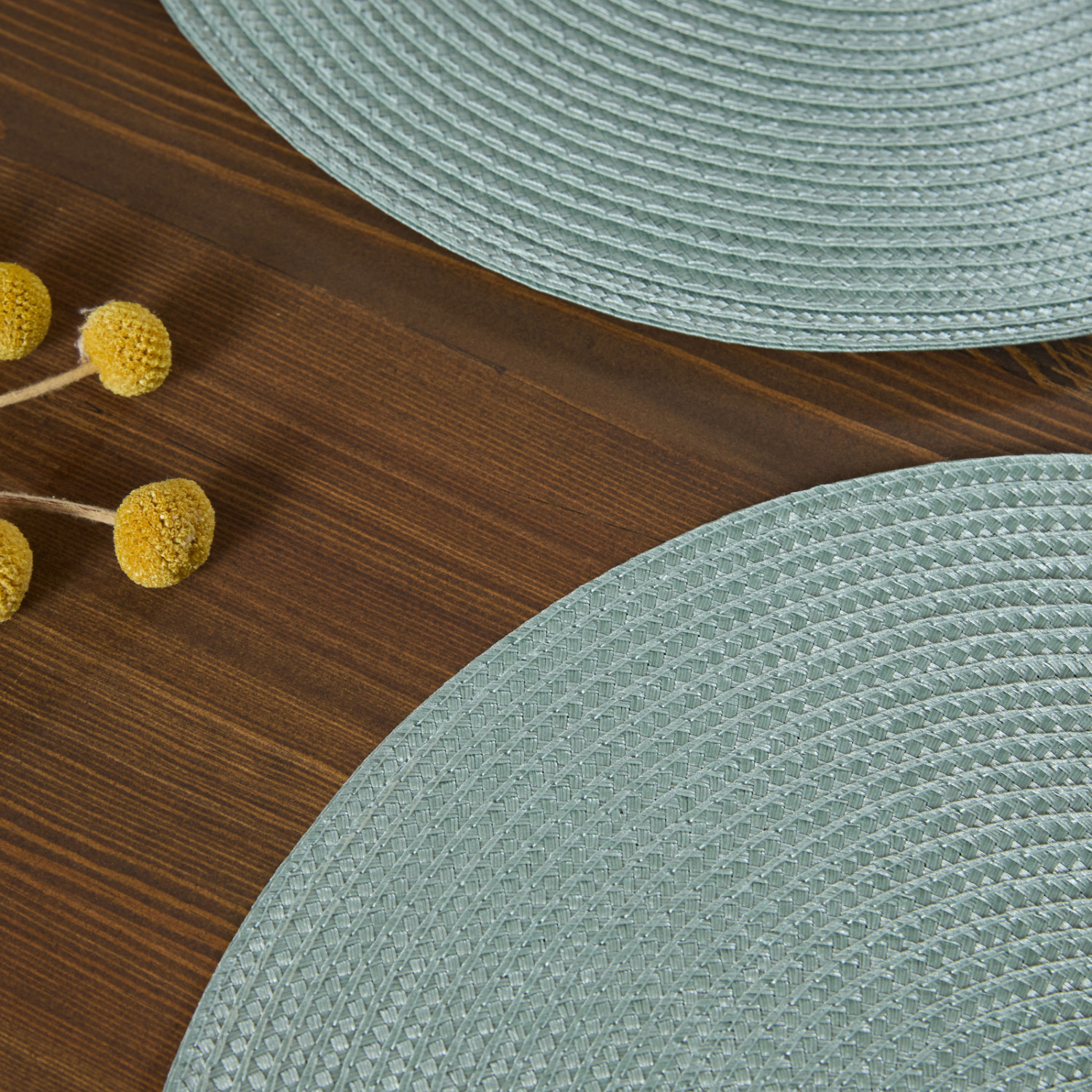 Набор плейсматов Лучера/Lucera, зеленый - фото № 2