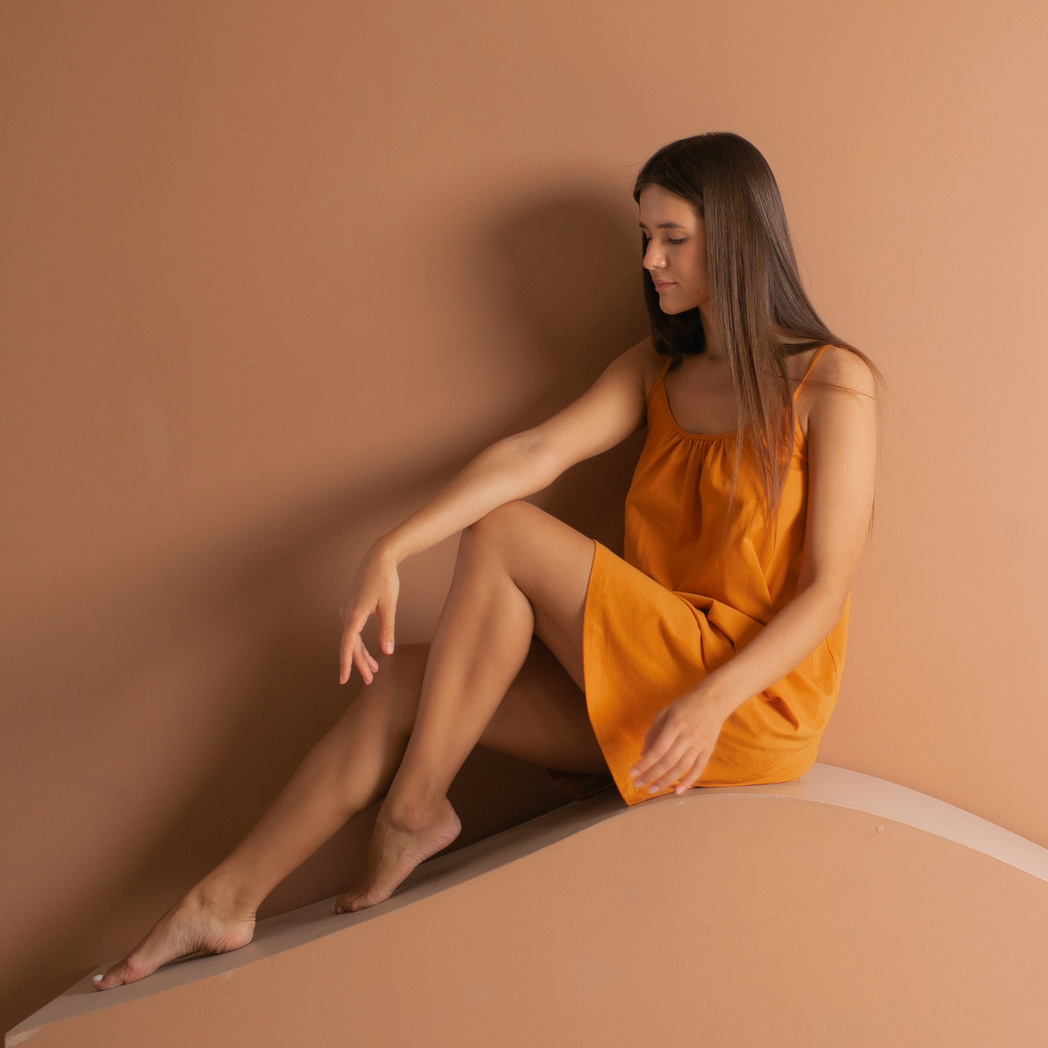 Сорочка Оранжевый/Аrancione - фото № 3