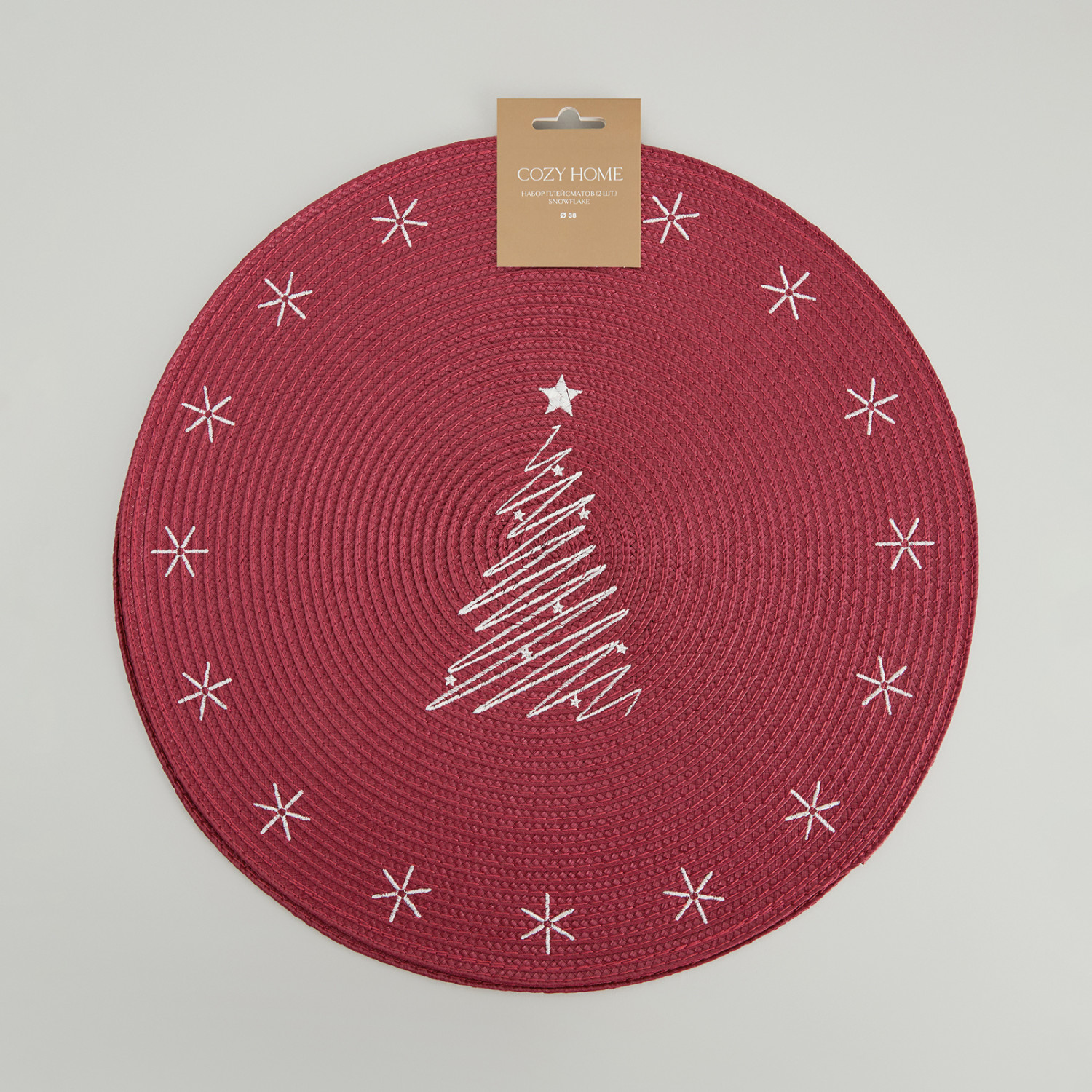 Набор плейсматов Снежинка/Snowflake - фото № 9