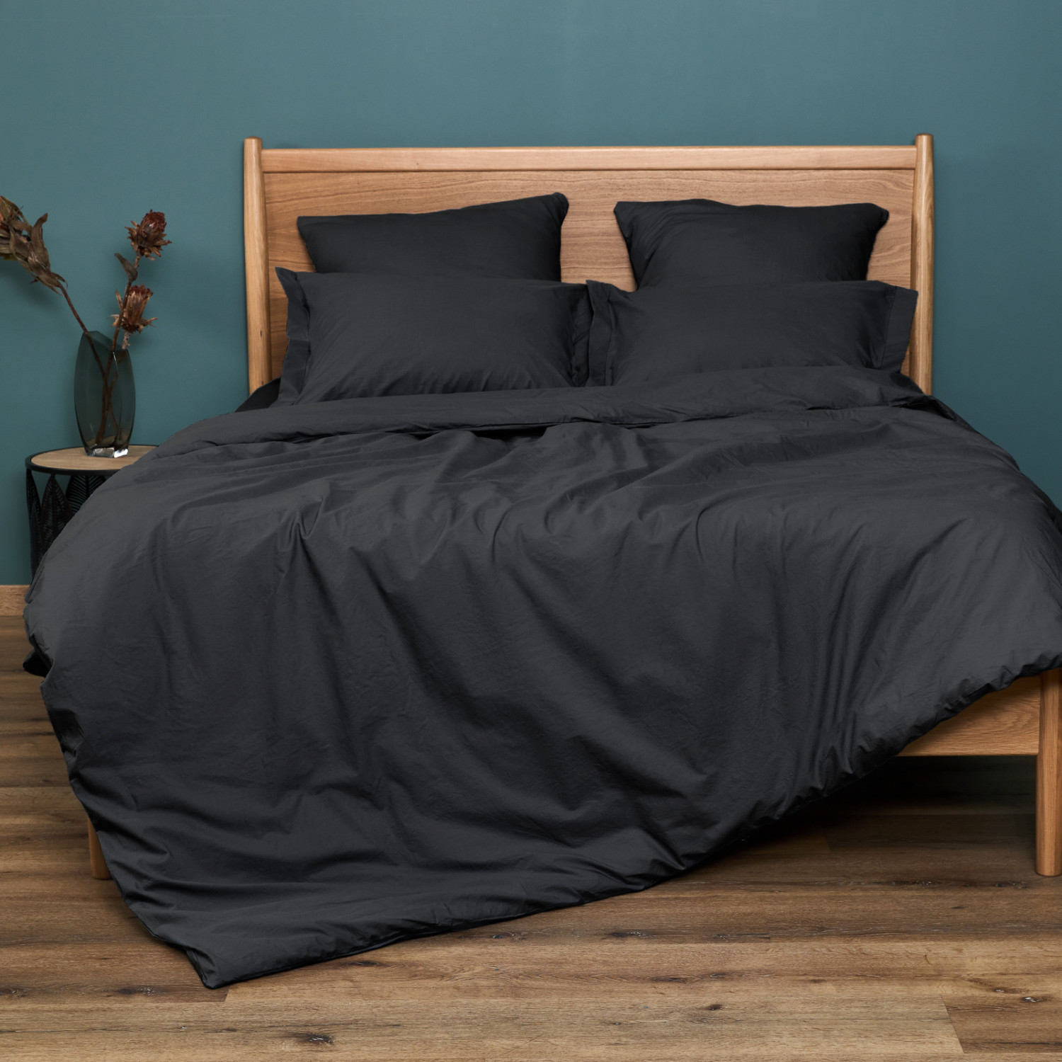 Постельное белье Black, вареный хлопок - фото № 6