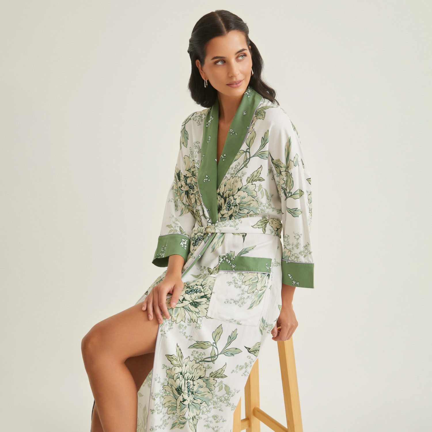 Халат Зеленый нефрит/Green Jade - фото № 7