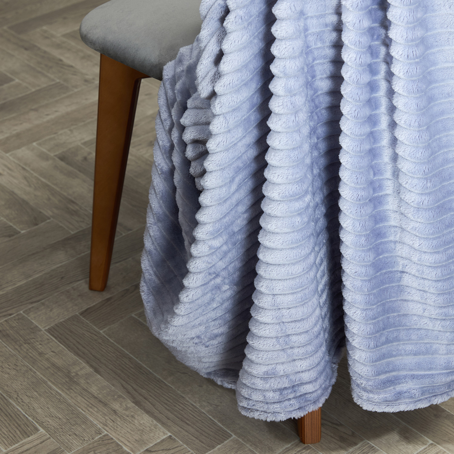 Плед Amanda, голубой - фото № 2