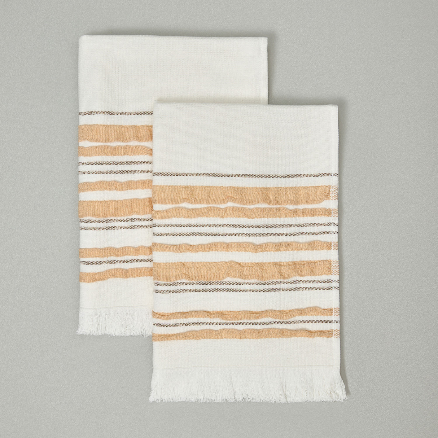 Комплект махровых полотенец Ilaria, капучино - фото № 2