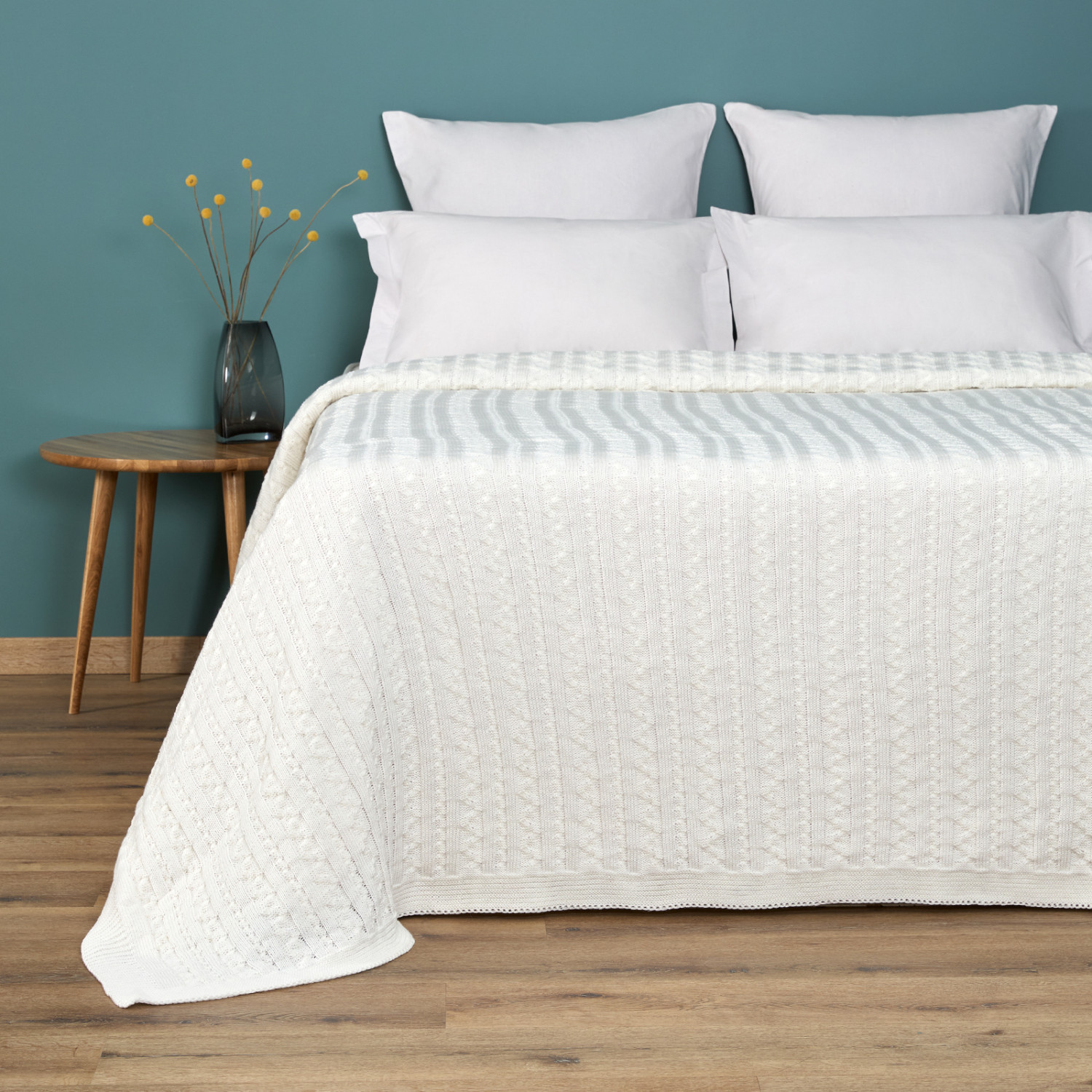 Плед Новаллас/Novallas, белый - фото № 2