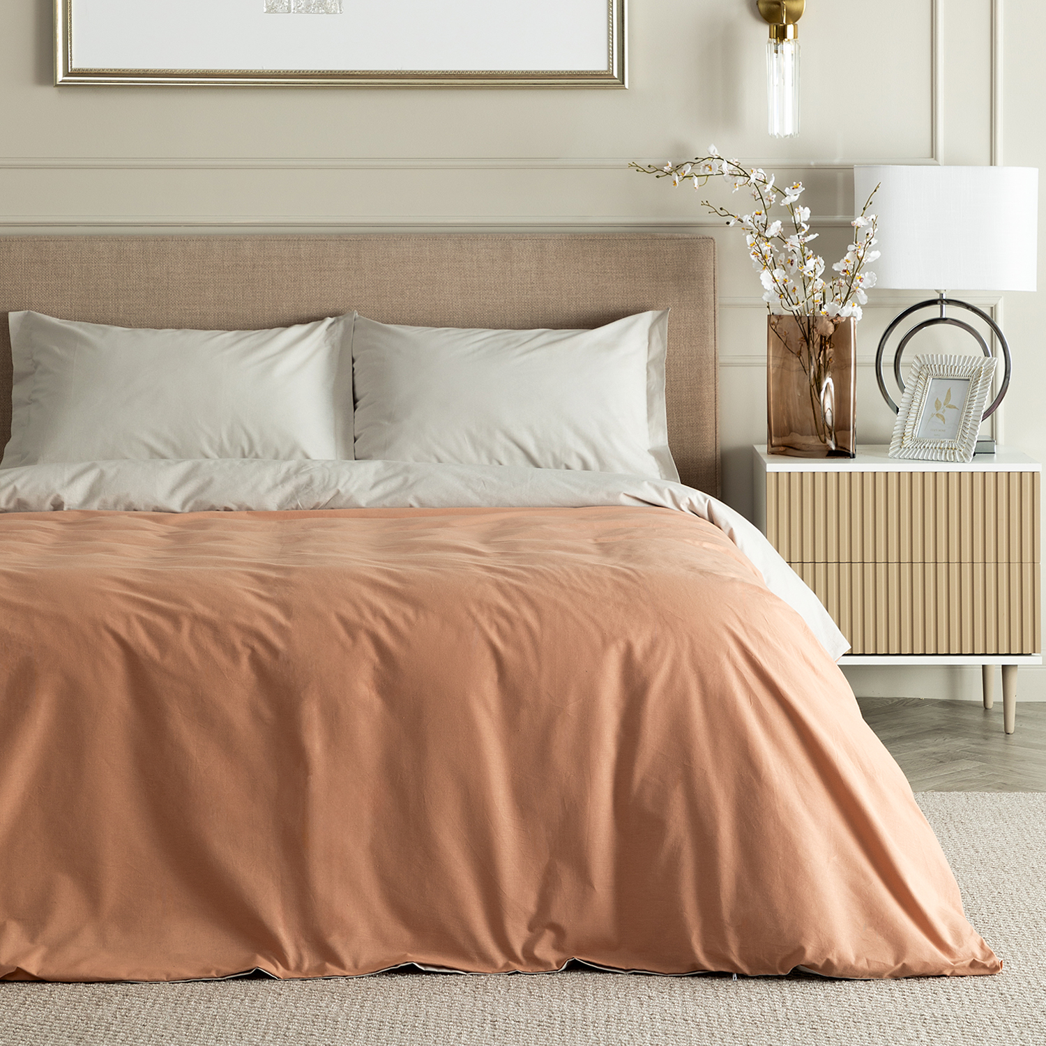 Постельное белье Tuscany beige & Greige - фото № 5