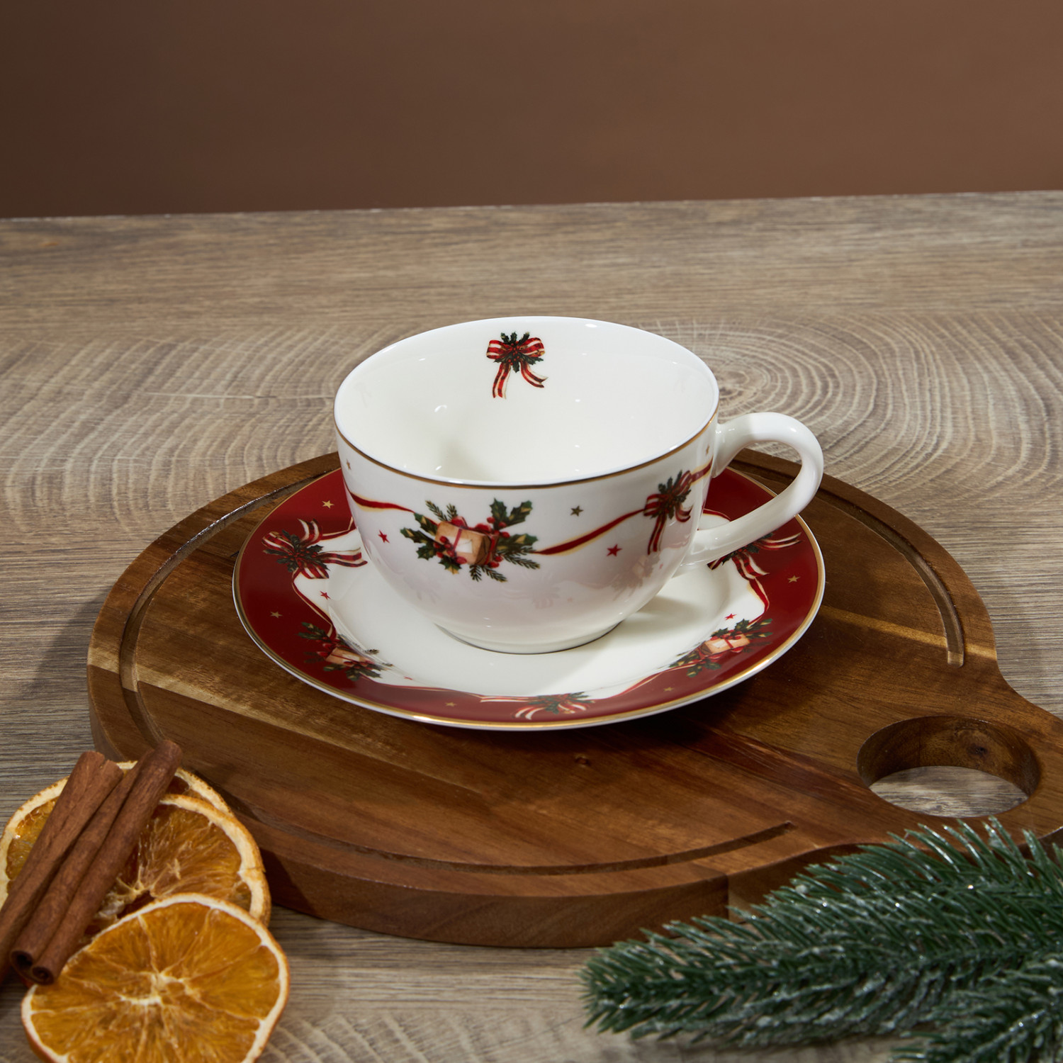 Чайная пара Рождественская сказка/ Christmas tale - фото № 4