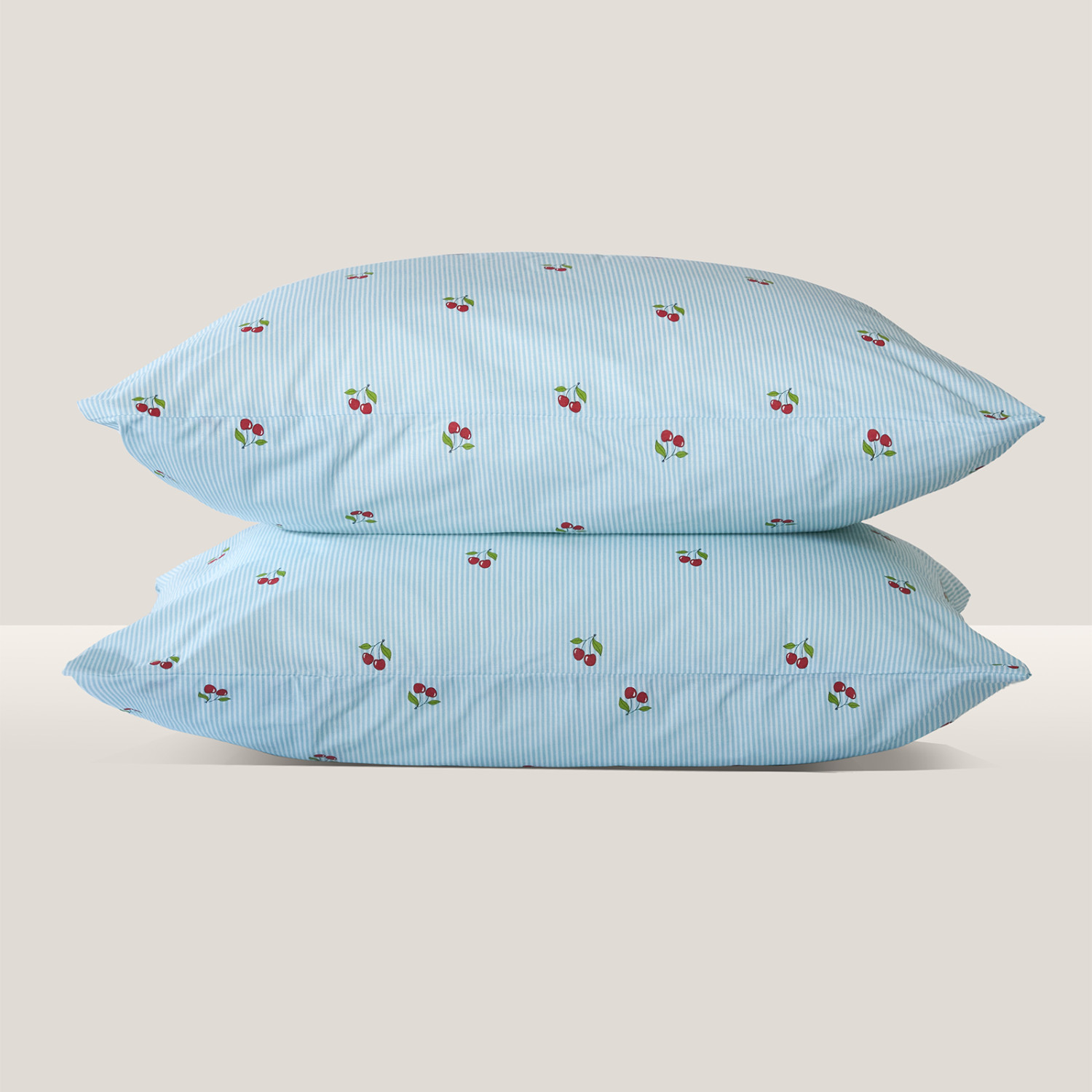 Комплект наволочек Вишневая полоска/Cherry stripe - фото № 5