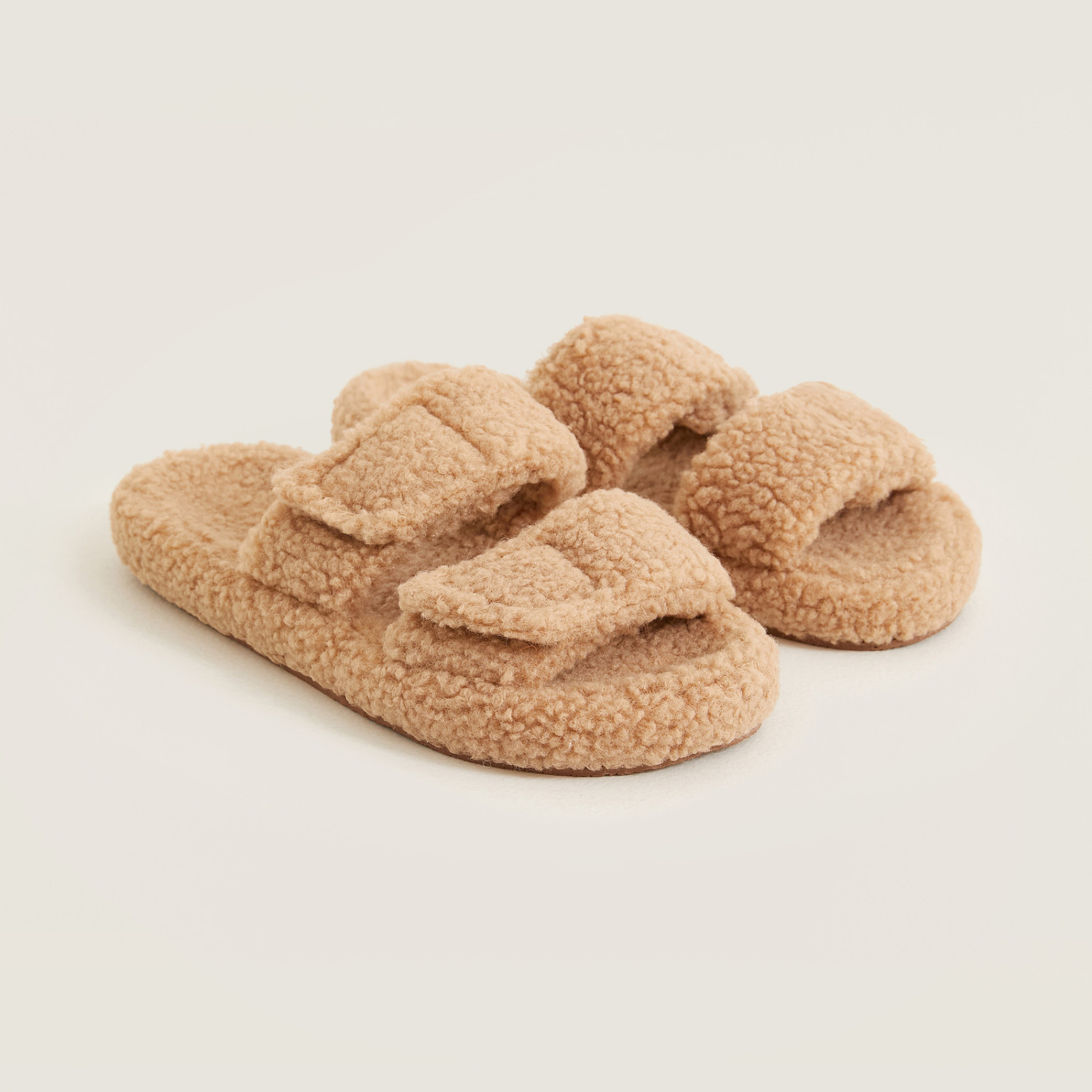 Тапочки Woolly, песок - фото № 2