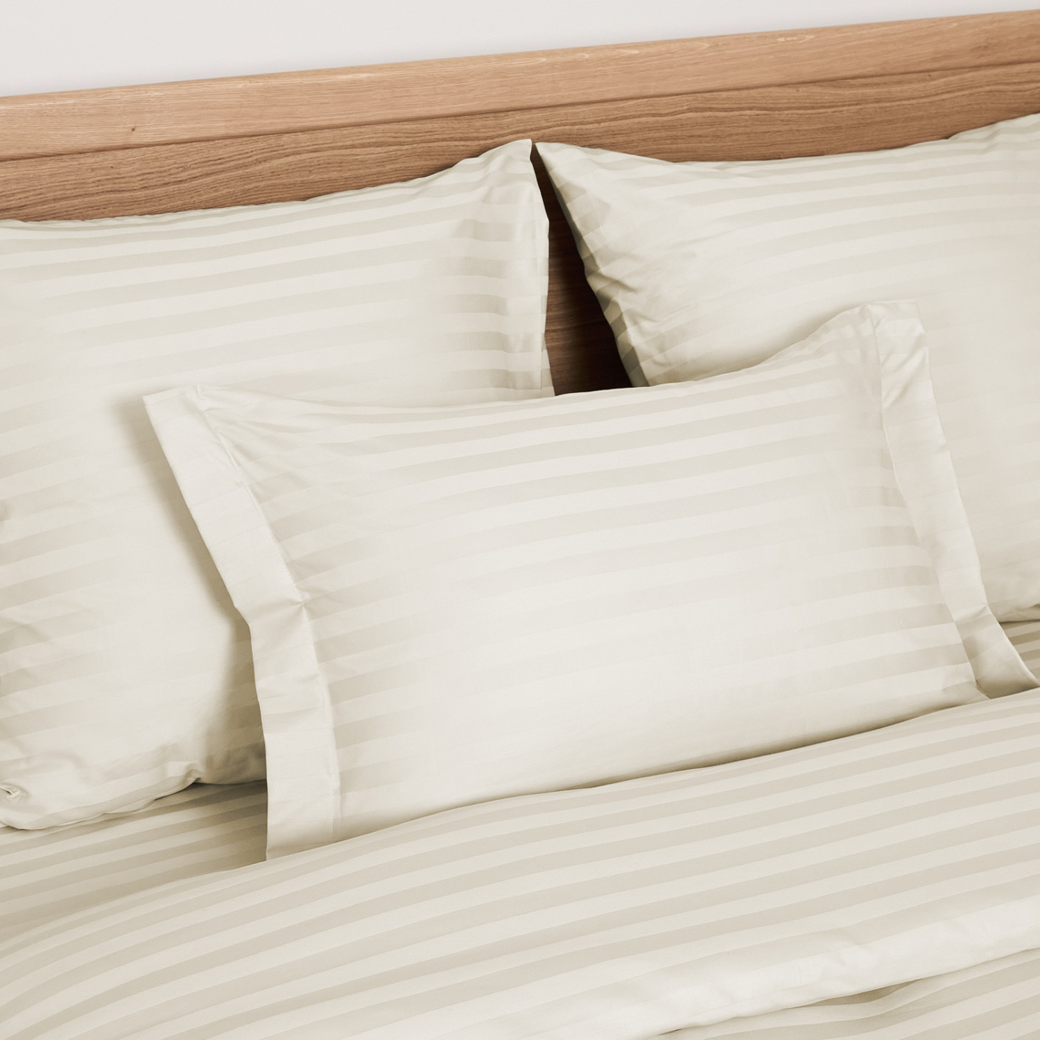 Постельное белье Ecru, страйп-сатин 40962-1 - фото № 7