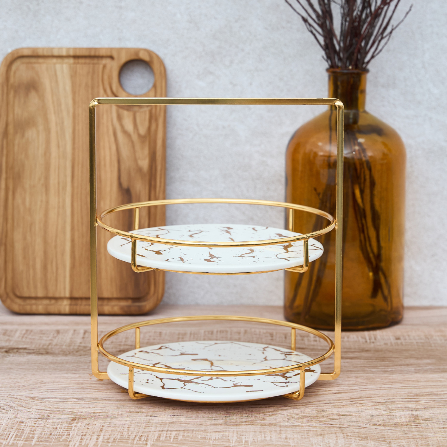 Блюдо 2-х ярусное The Golden Cage - фото № 2