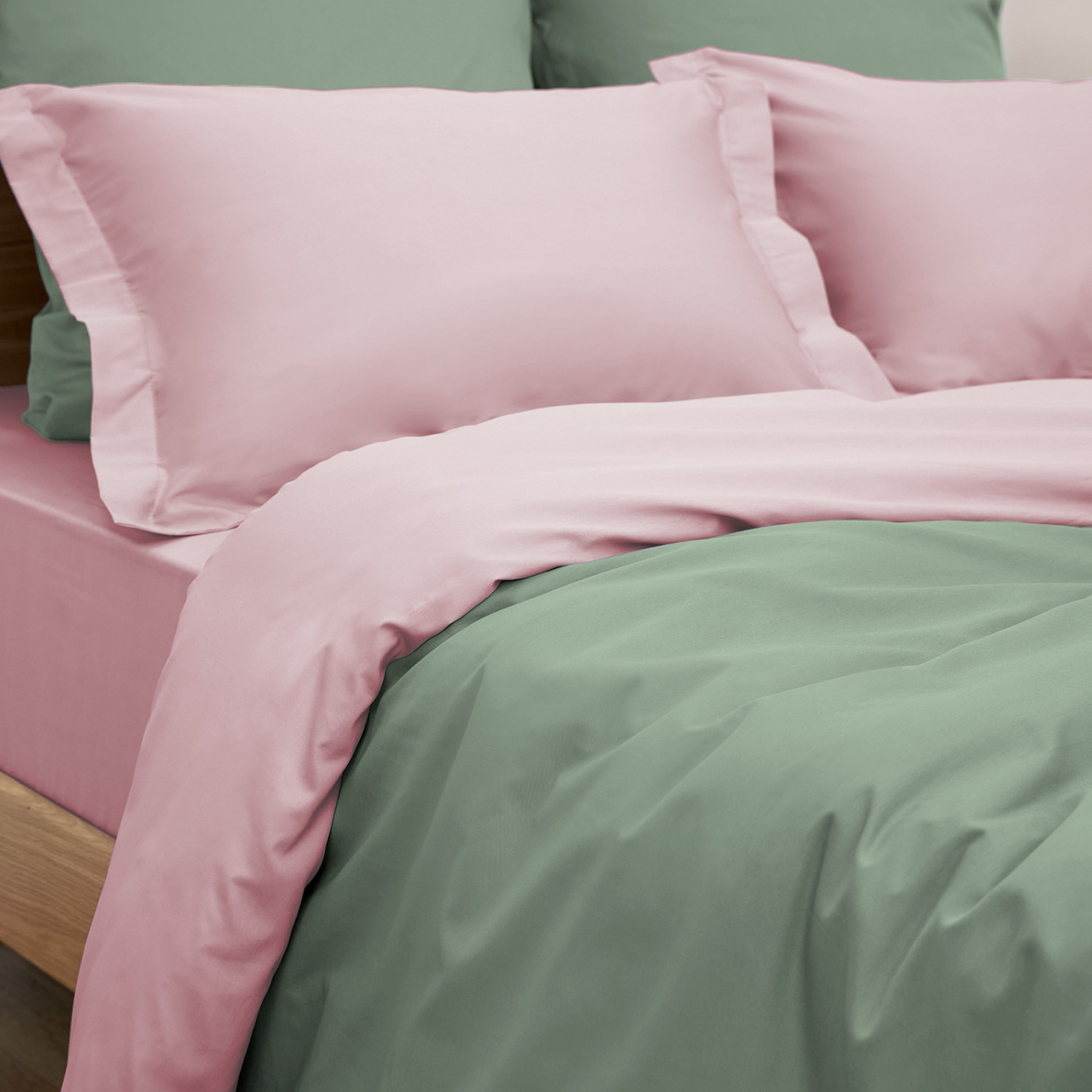 Постельное белье Cameo green & Peachskin - фото № 7