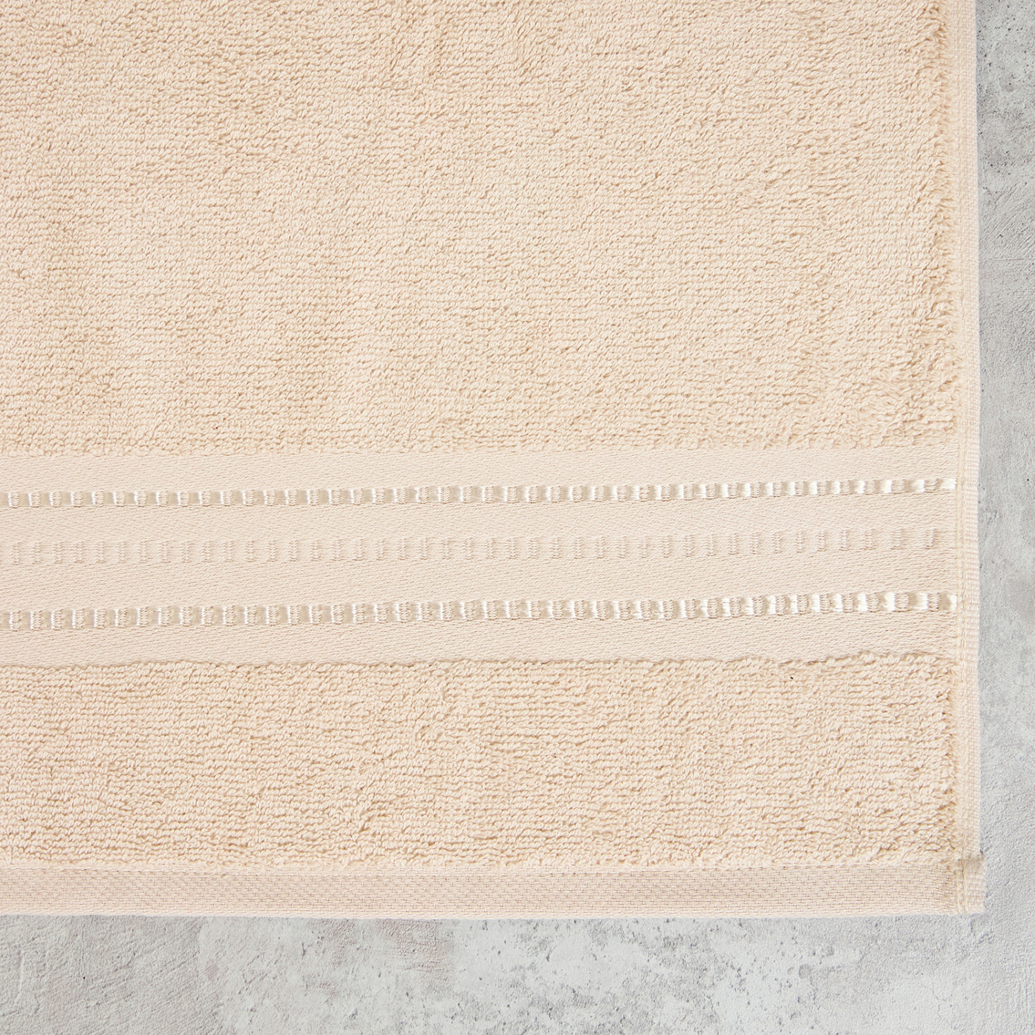 Полотенце махровое Базена/Basena, крем-брюле - фото № 2