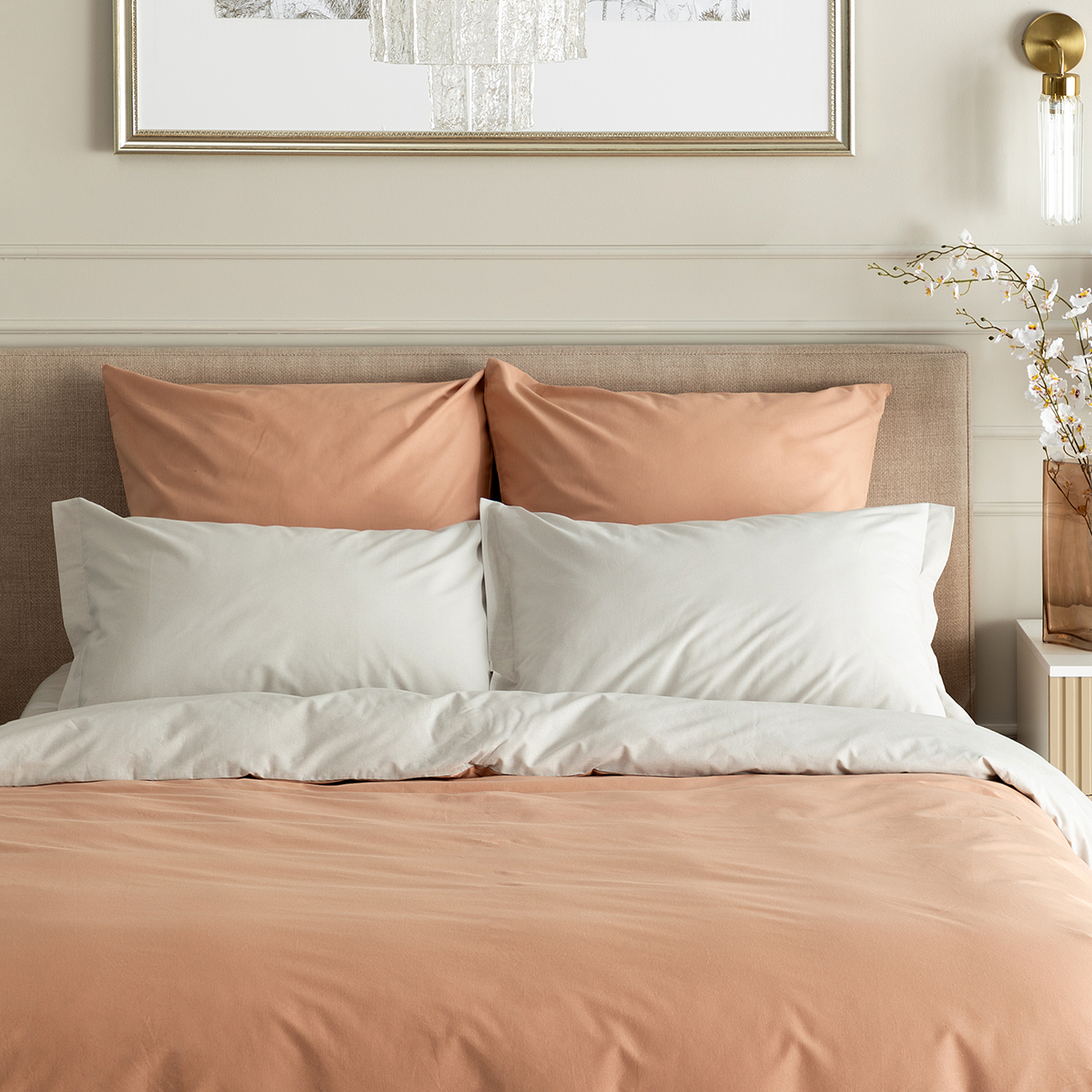 Постельное белье Tuscany beige & Greige - фото № 3