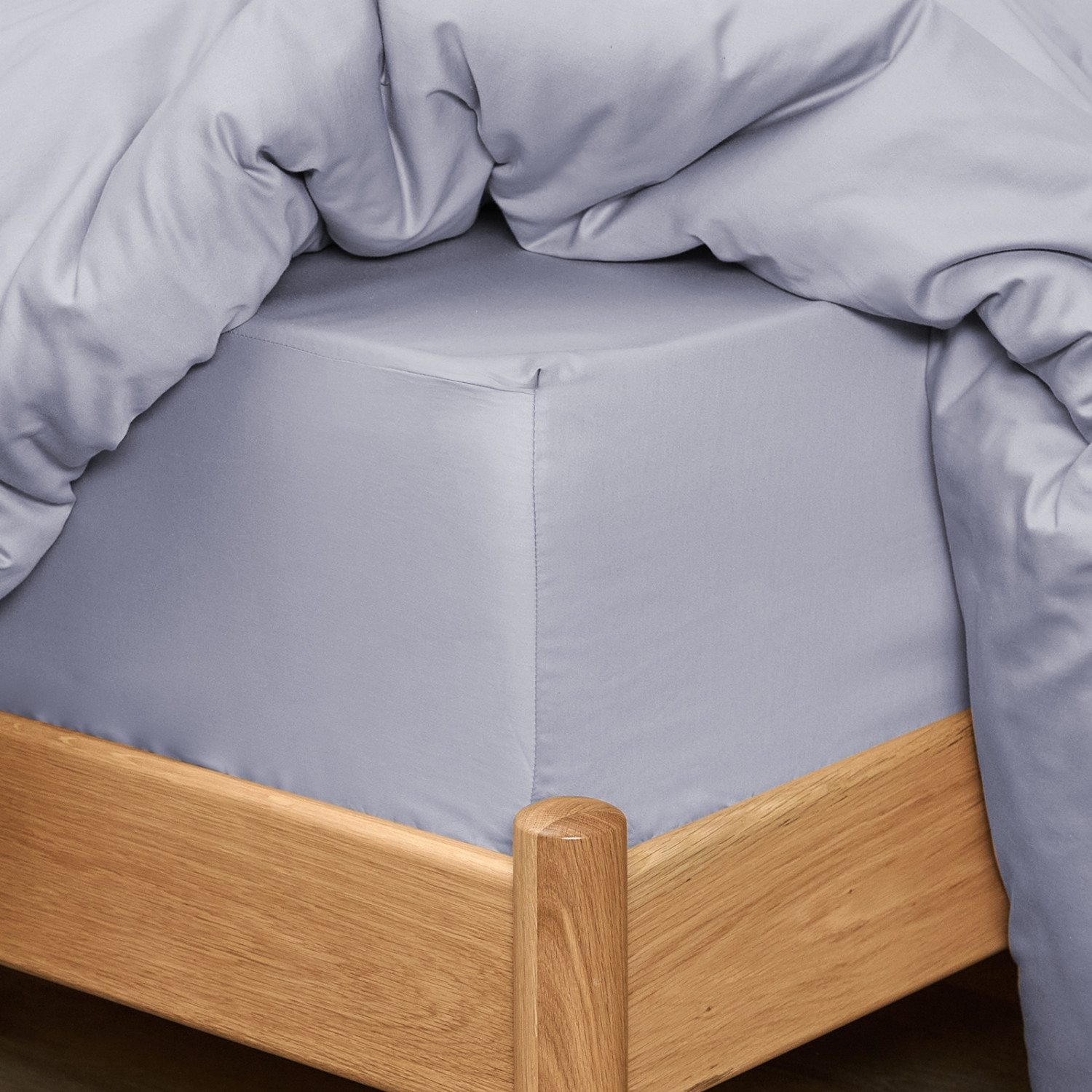 Простыня на резинке Steel blue