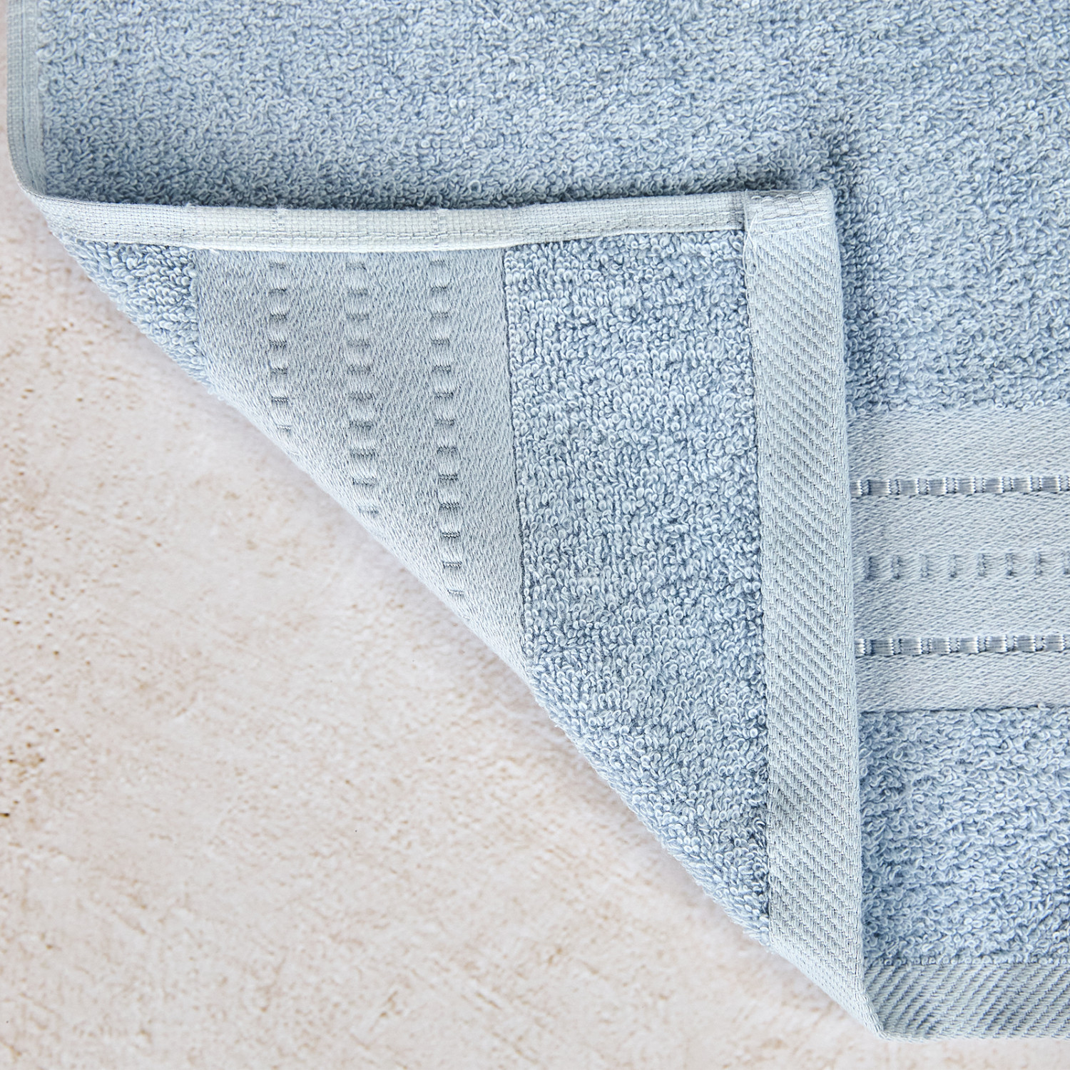 Полотенце махровое Basena, голубое - фото № 3