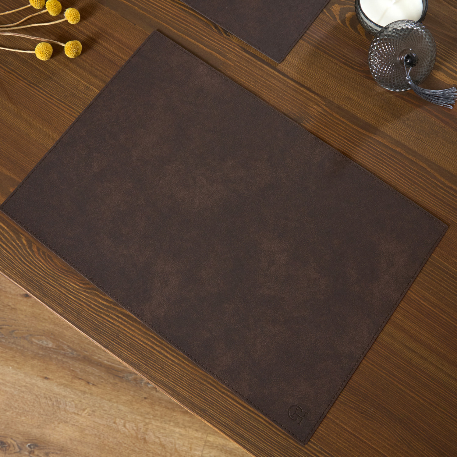 Набор плейсматов Ricky, коричневый - фото № 2