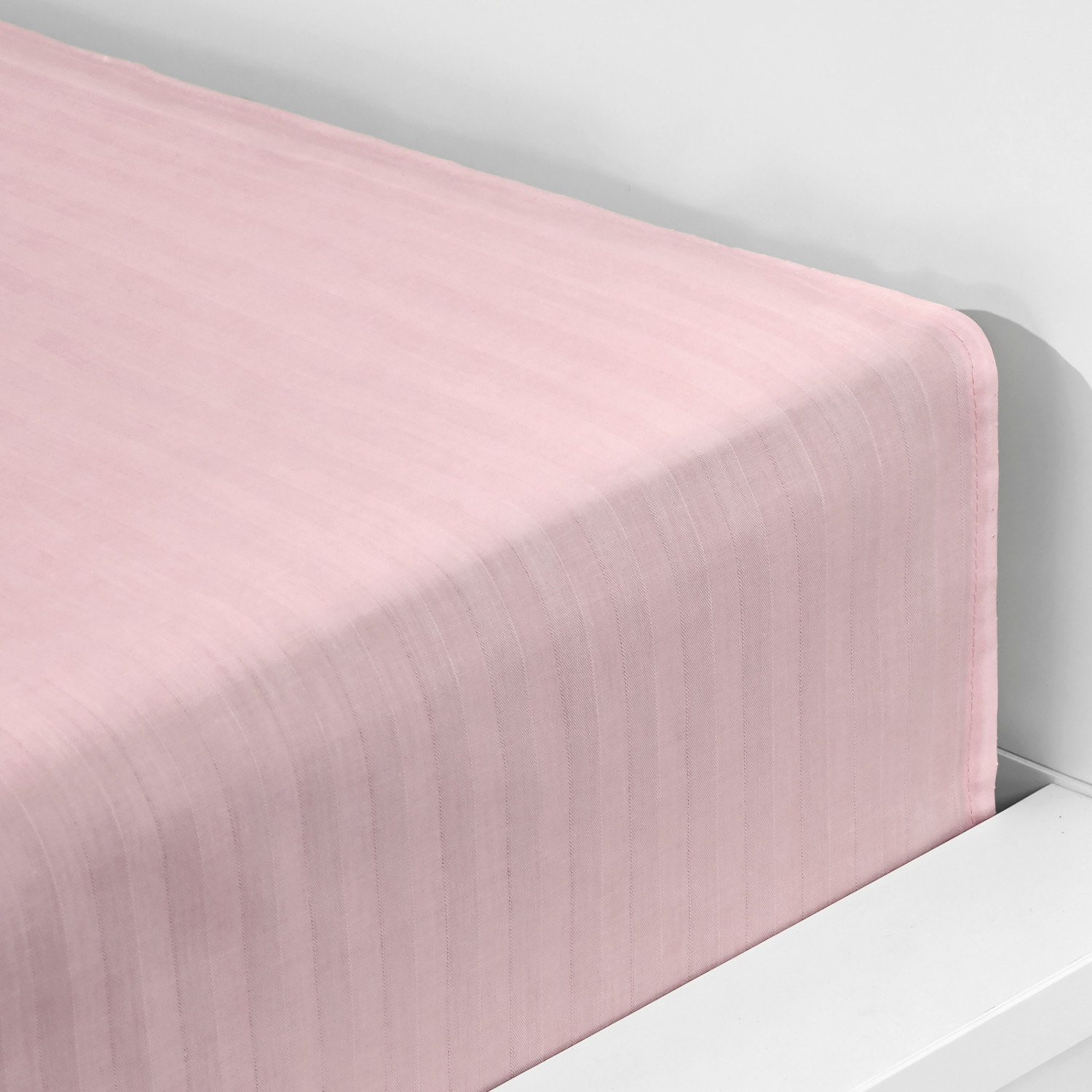 Простыня на резинке Peachskin, страйп-сатин