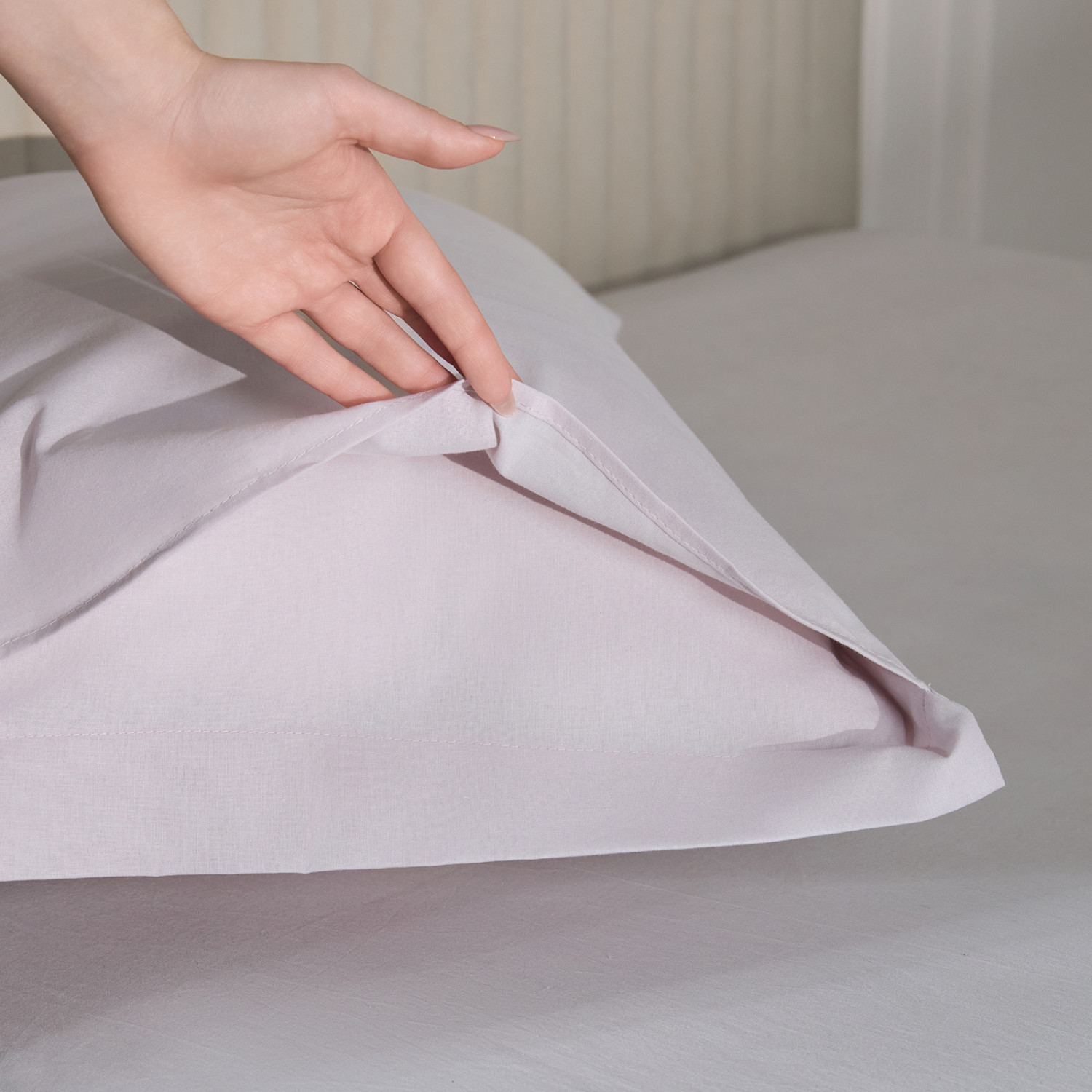 Комплект наволочек Шарлотта (светлый) с ушками - фото № 11