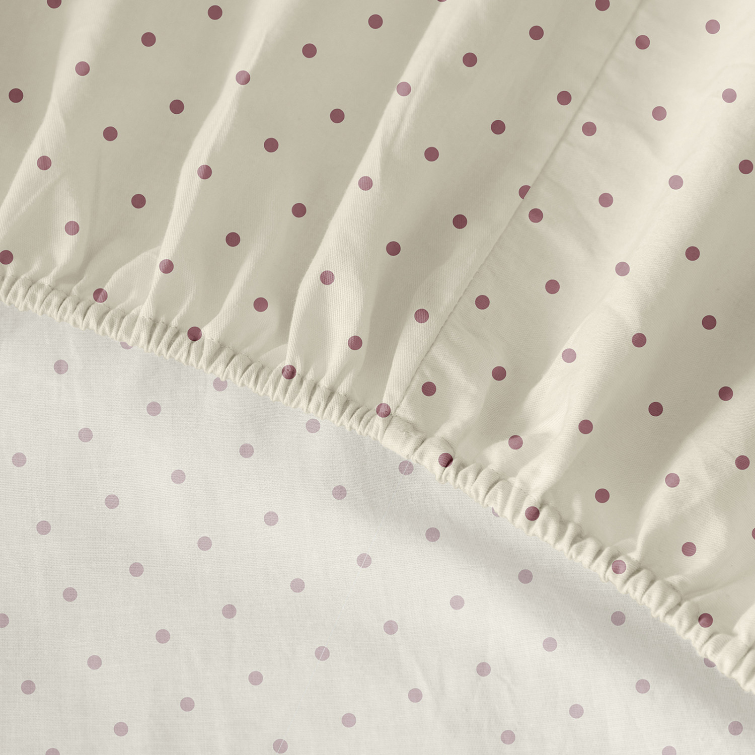 Простыня на резинке Pois beige - фото № 3