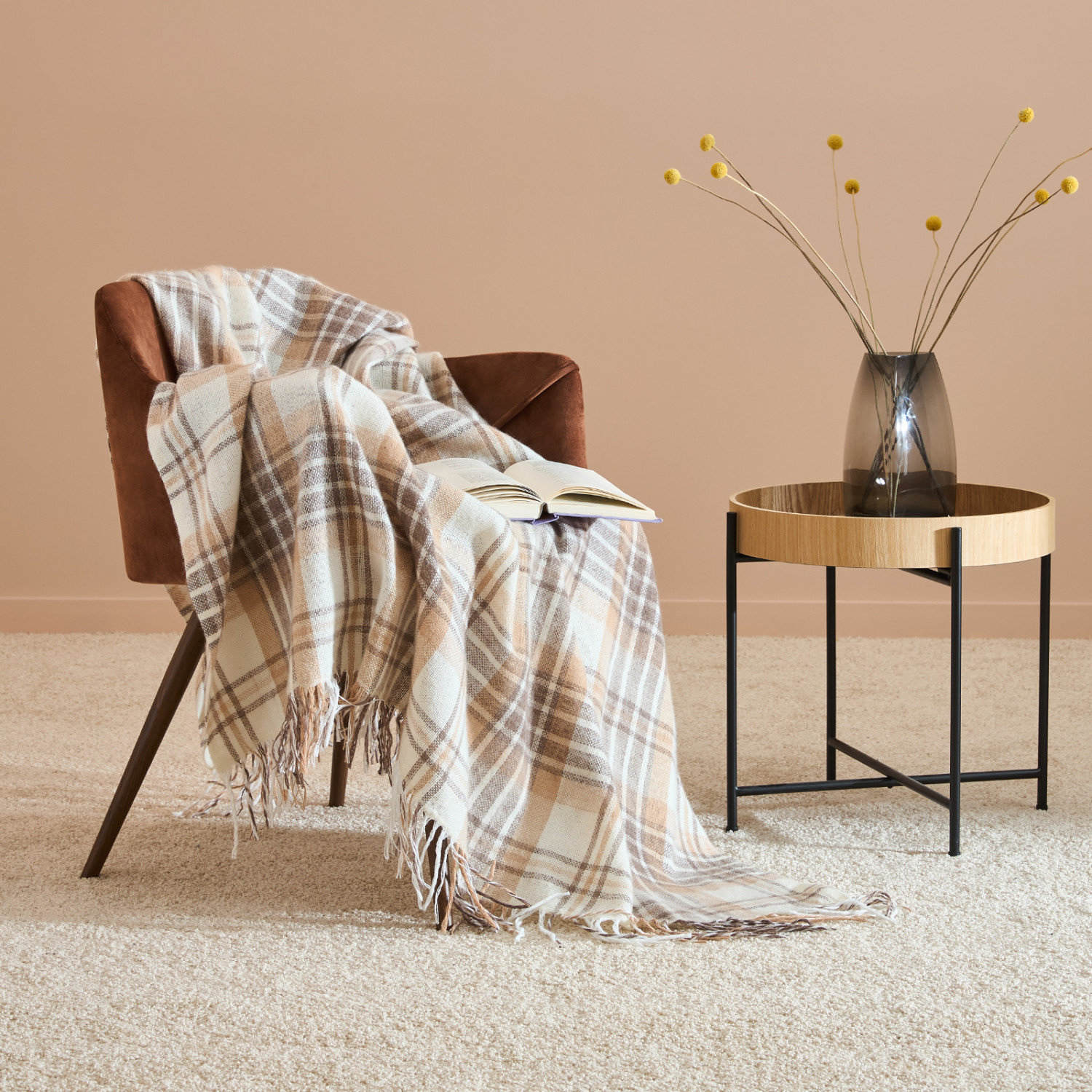 Плед Cellule, бежевый