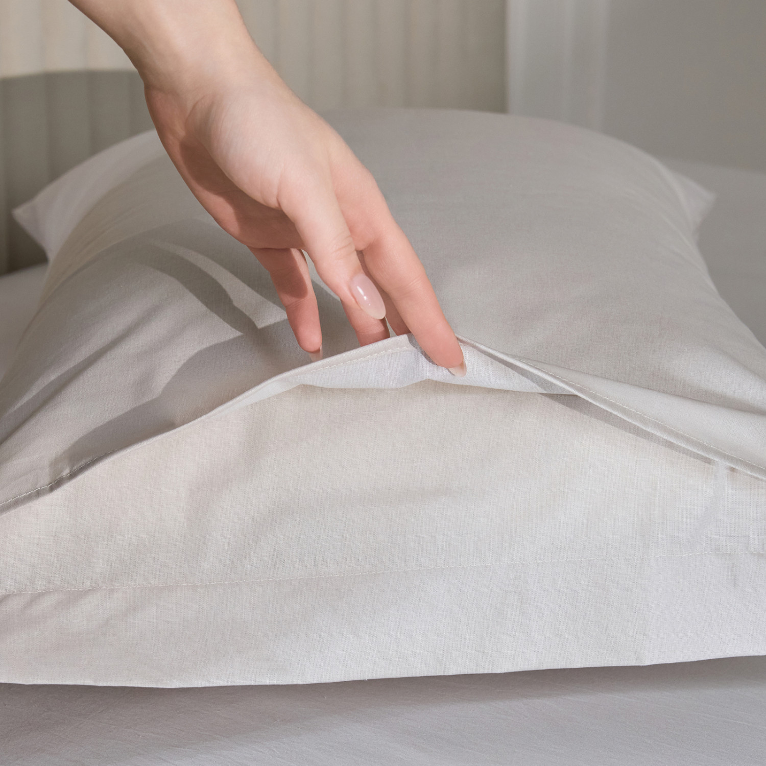 Комплект наволочек Грация (светлый) с ушками - фото № 11